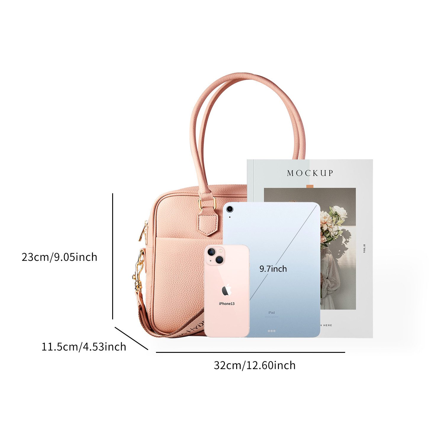 Victoria Hyde Handtasche Victoria Hyde Margaret Damen Klassisch Unifarbe Me (Kein Set, Kein Set), klassisch