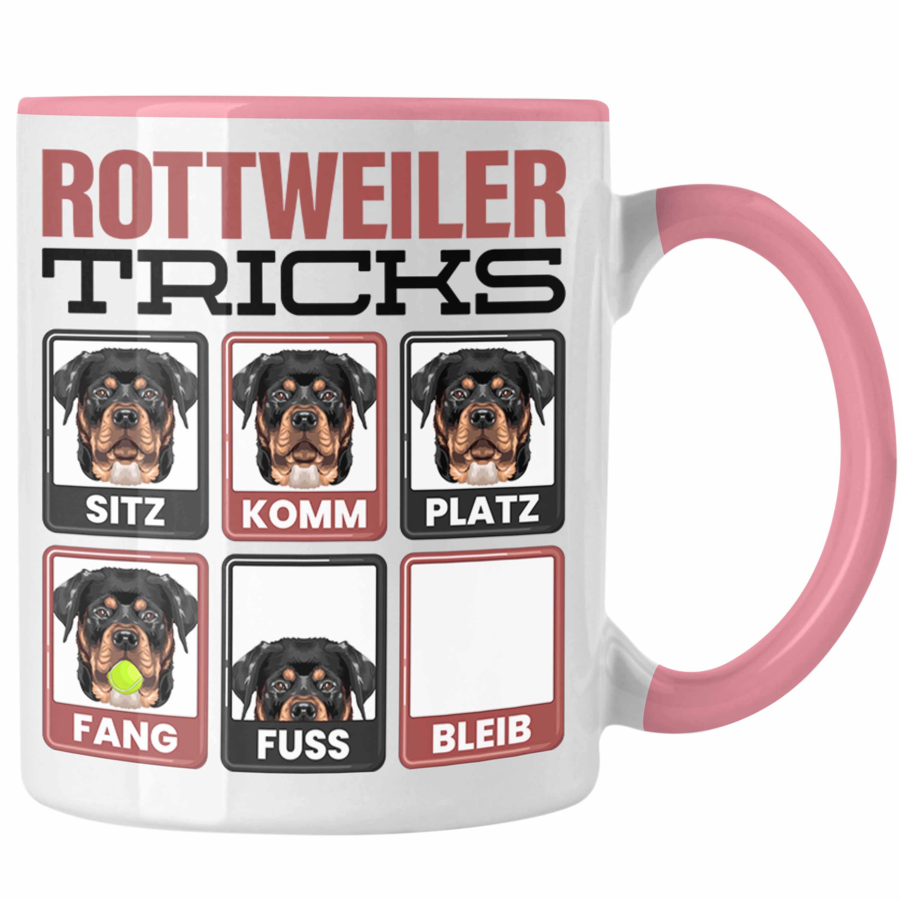 Trendation Tasse Rottweiler Besitzer Tasse Geschenk Lustiger Spruch Geschenkidee Rottwe Rosa
