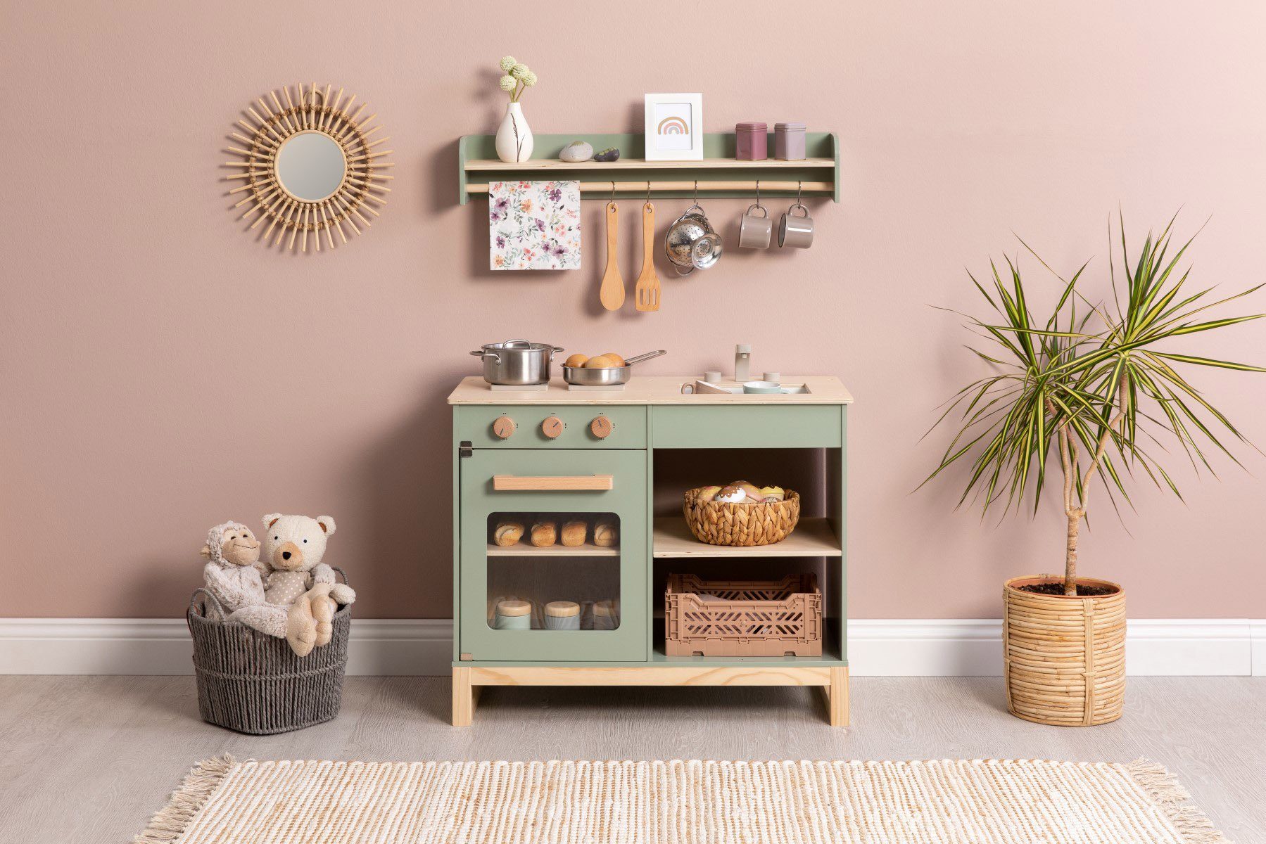 MUSTERKIND® Spielküche Magnolia, salbei/natur günstig online kaufen
