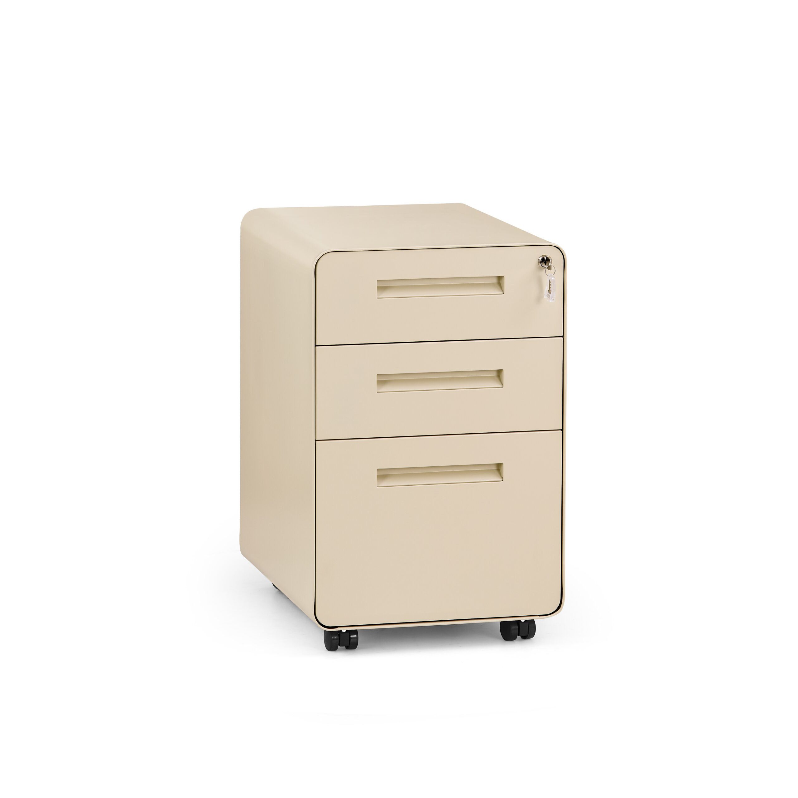 hjh OFFICE Rollcontainer COLOR PLUS I Bürowagen H/B/T:, Aktenschrank Schreibtisch mit Schubladen, Büro Kommode mit Rollen