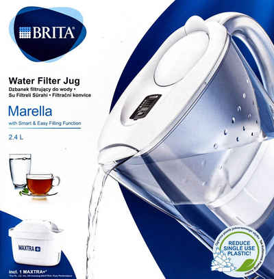 BRITA Zitruspresse Marella Cool Wasserfilter 2,4 L weiß inkl. Maxtra PLUS Filterkartusche