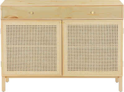 andas Sideboard Gatwick, ausziehbare Schreibtischplatte, Massivholz, Design by Morten Georgsen