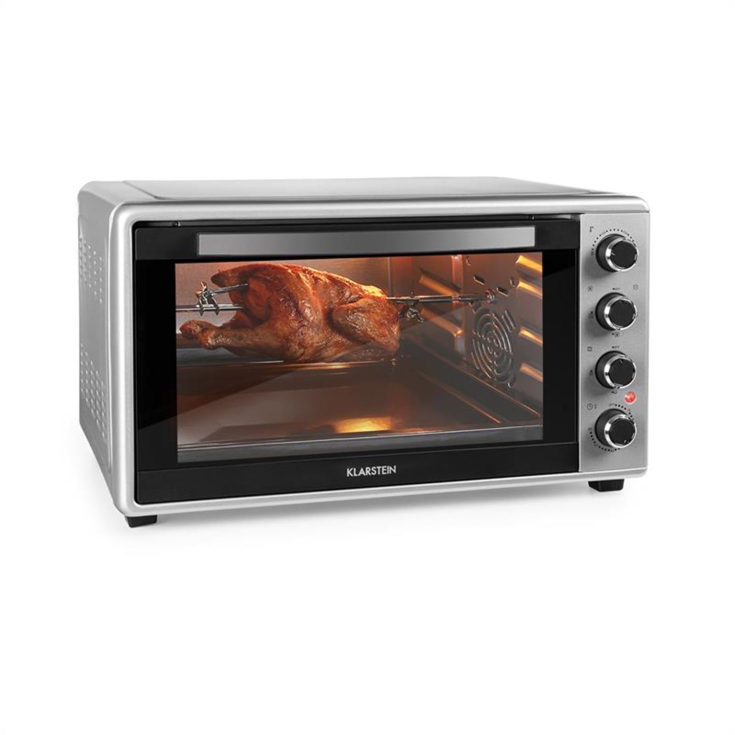 Klarstein Minibackofen Masterchef 60 100-230 60l Timer °C 2000W Mini-Backofen silber