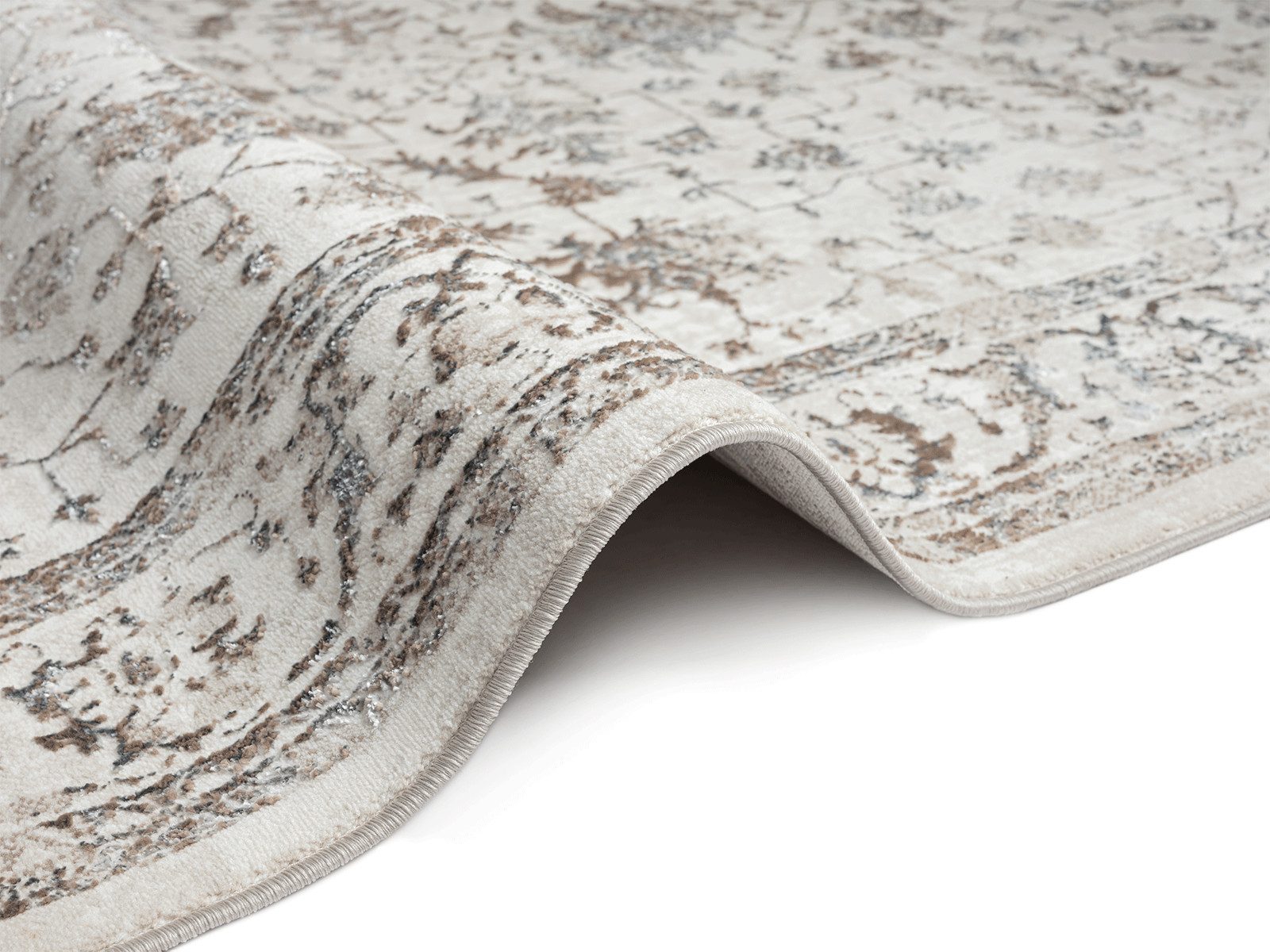 the carpet Teppich Mila, rechteckig, Höhe: 8 mm, moderner Wohnzimmer Teppich elegant glänzender Flor