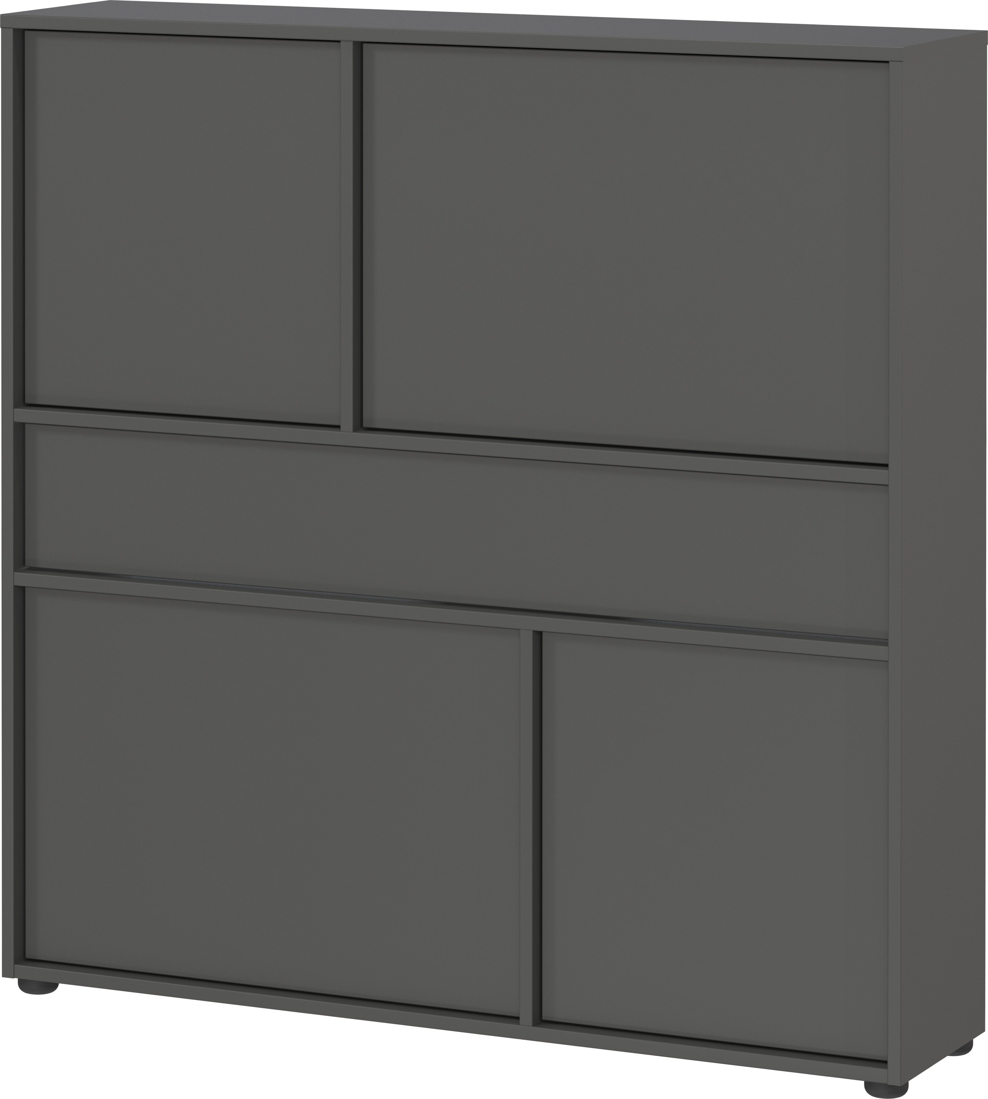 GERMANIA Mehrzweckschrank Ameca 2.0 stehend montierbar; Flurschrank in geringer Tiefe, Breite 105 cm