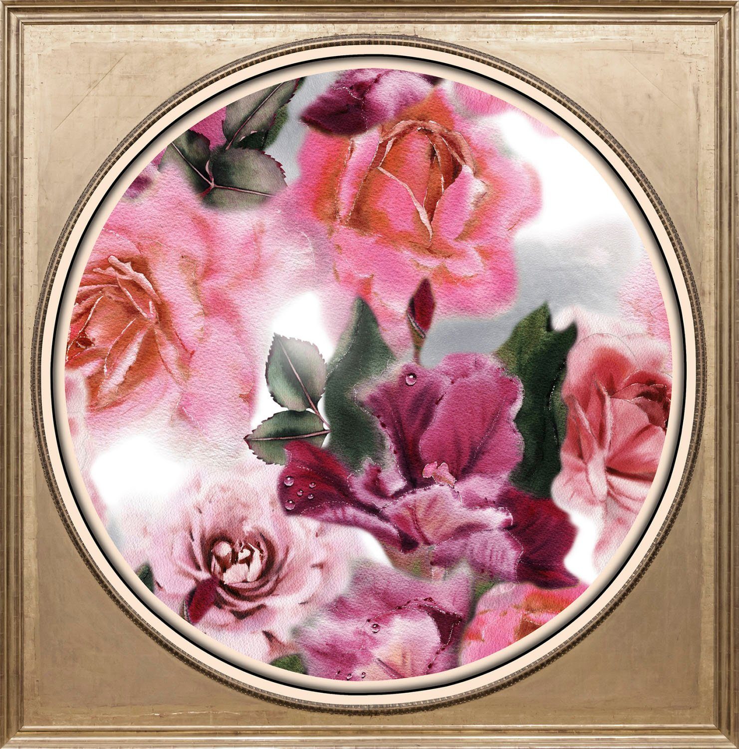 queence Acrylglasbild Blumen
