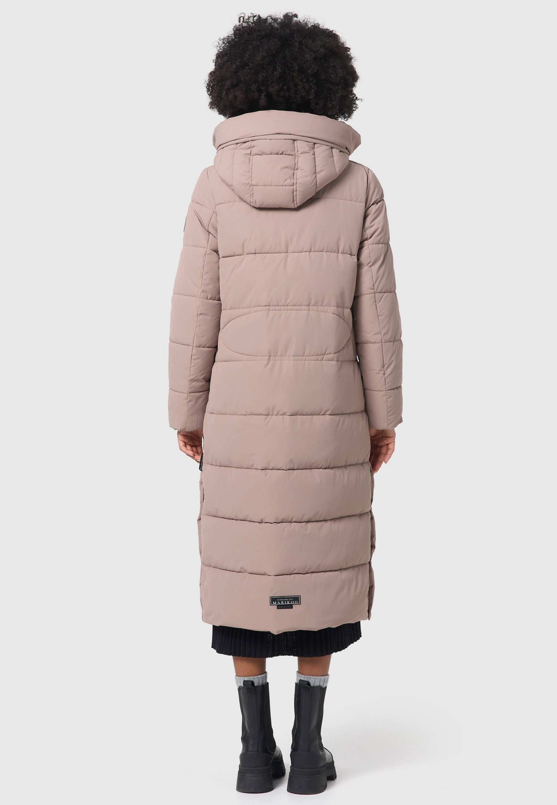 Marikoo Winterjacke Nadeshikoo XIV extra langer Winter Mantel gesteppt