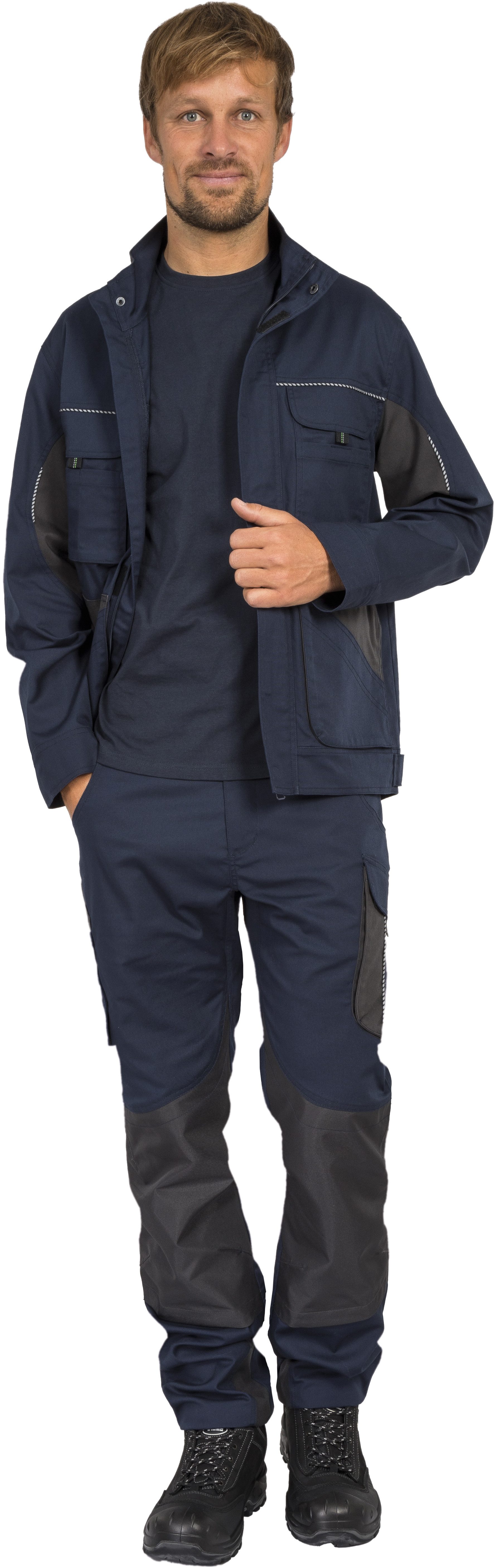 Leibwächter Arbeitshose Dynamic-Line Herren Bundhose mit Knietaschen Arbeitskleidung atmungsaktiver Stretchstoff mit Elasthan auch Übergröße