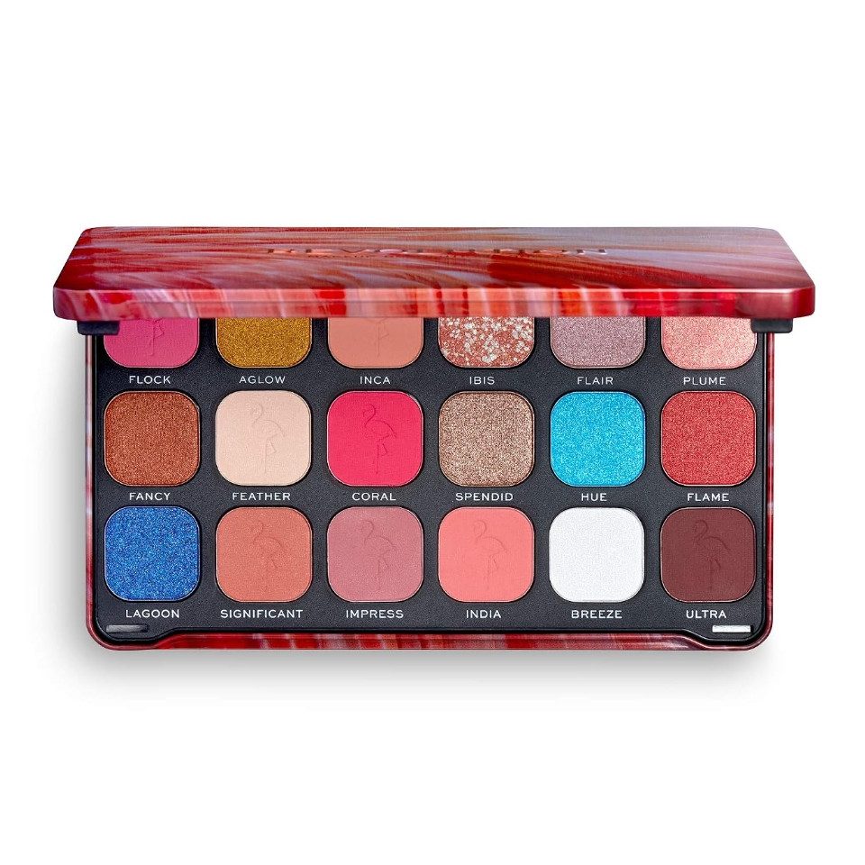 Makeup Revolution London Lidschatten-Palette Flamboyance Flamingo - 18 Farbtöne