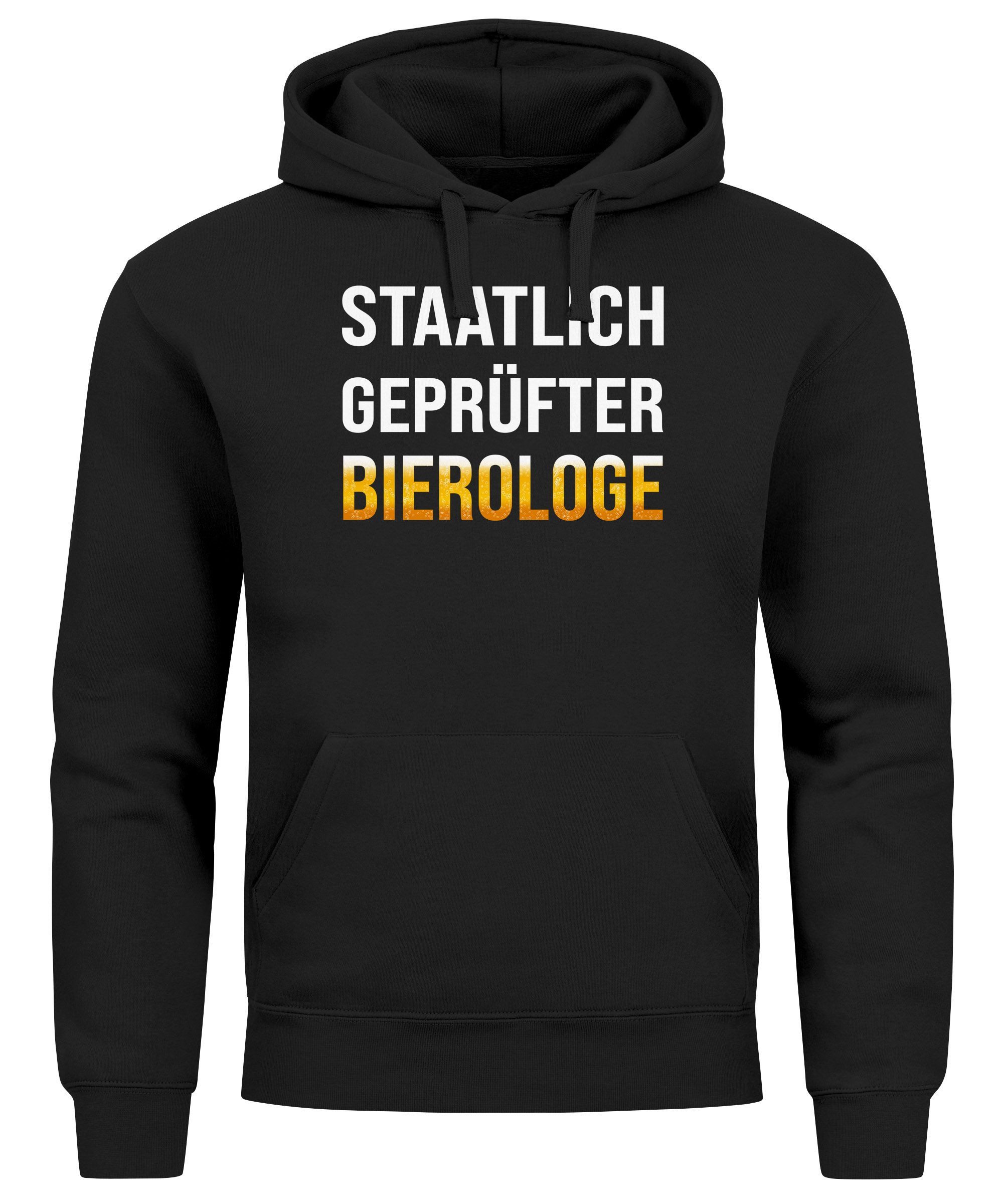 Hoodie Hoodie Herren für das Oktoberfest Staatlich geprüfter Bierologe
