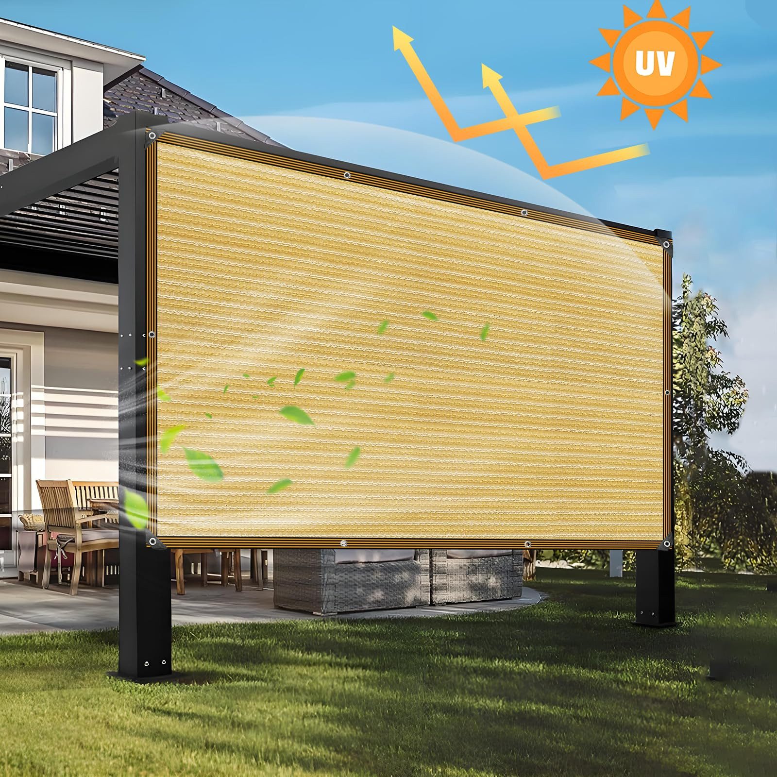 BlingBin Sonnensegel 2 x 3m Schattiernetz günstig online kaufen
