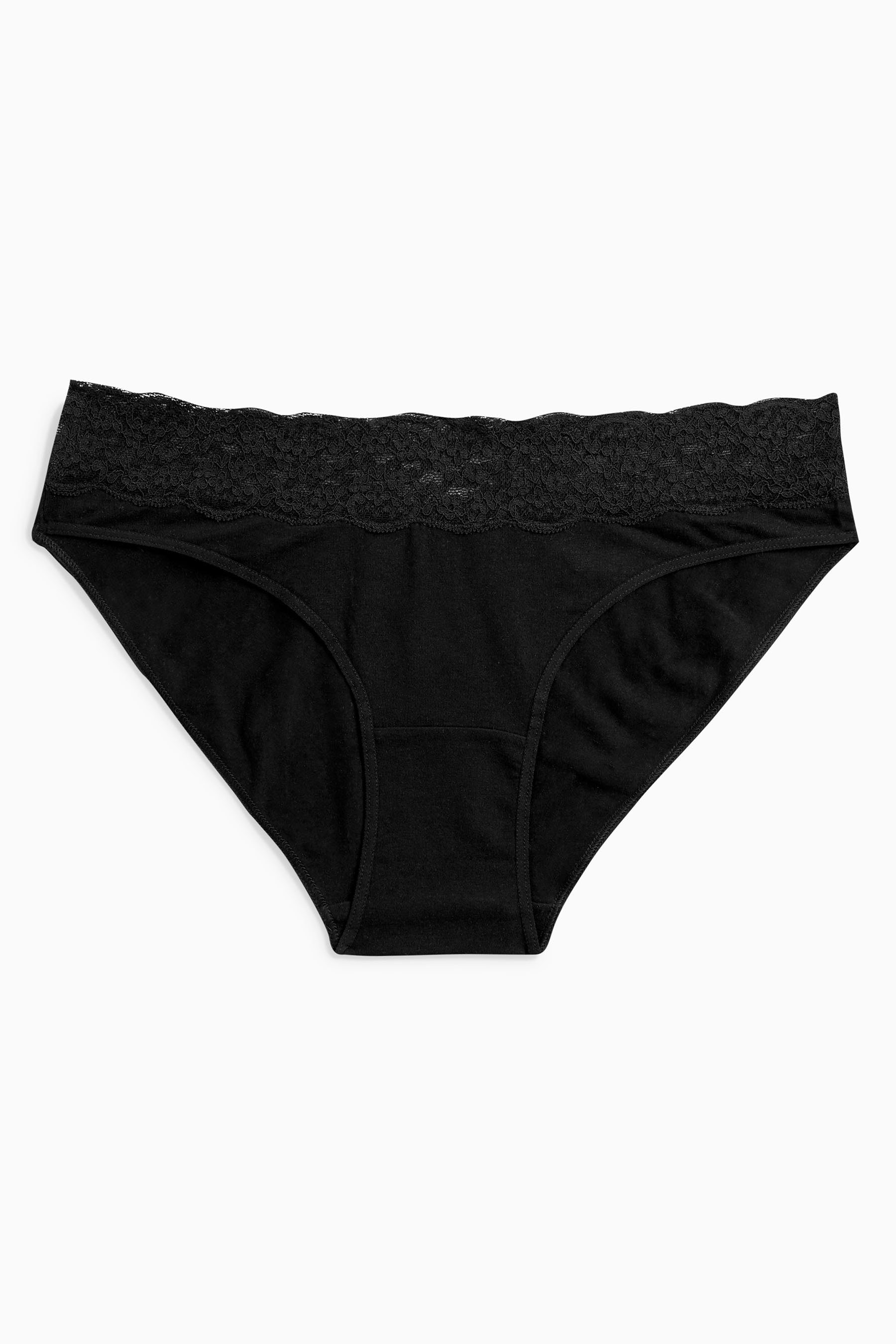 Slip Spitzenslips im 4er-Pack, hoher Beinschnitt
