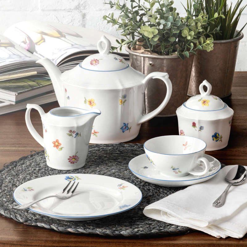 Seltmann Weiden Servierplatte Sonate Nostalgie, Porzellan, 31x23 cm