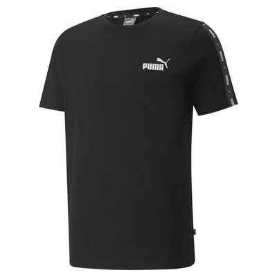 PUMA T-Shirt Essentials + T-Shirt mit Logo-Tape Herren