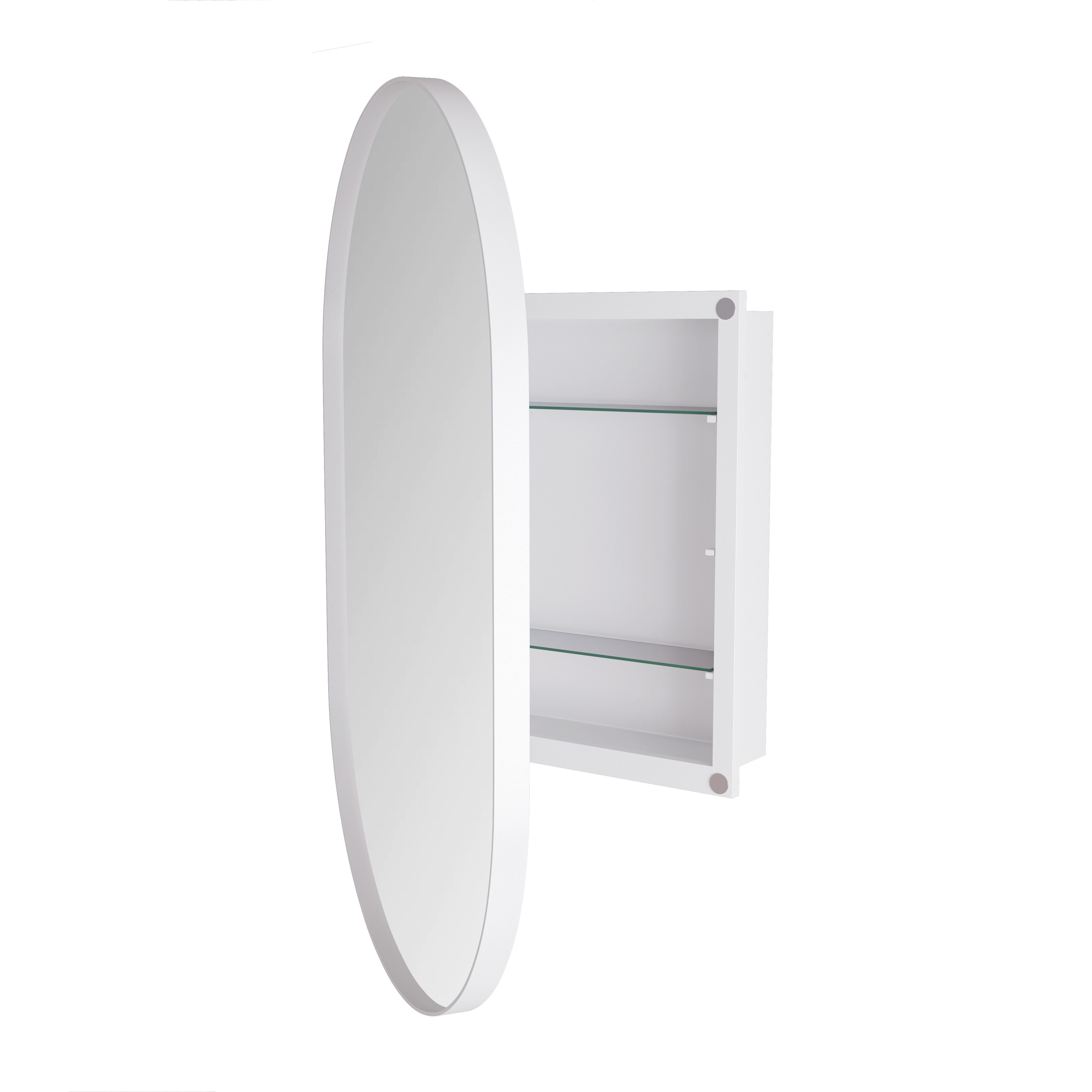 Yemaster Spiegelschrank Ovaler Spiegelschrank 85x51,5 cm, günstig online kaufen