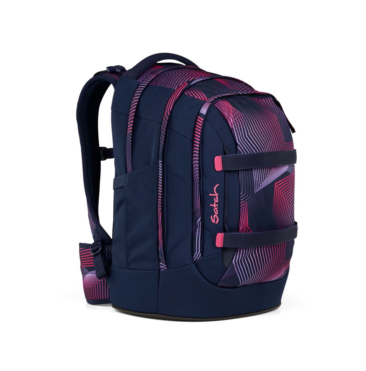 Satch Schulranzen Schulrucksack PACK Seismic Pink (1 Stück), ergonomisch, Your-Size-System: auf Körpergröße anpassbar – Bild 2 von 5
