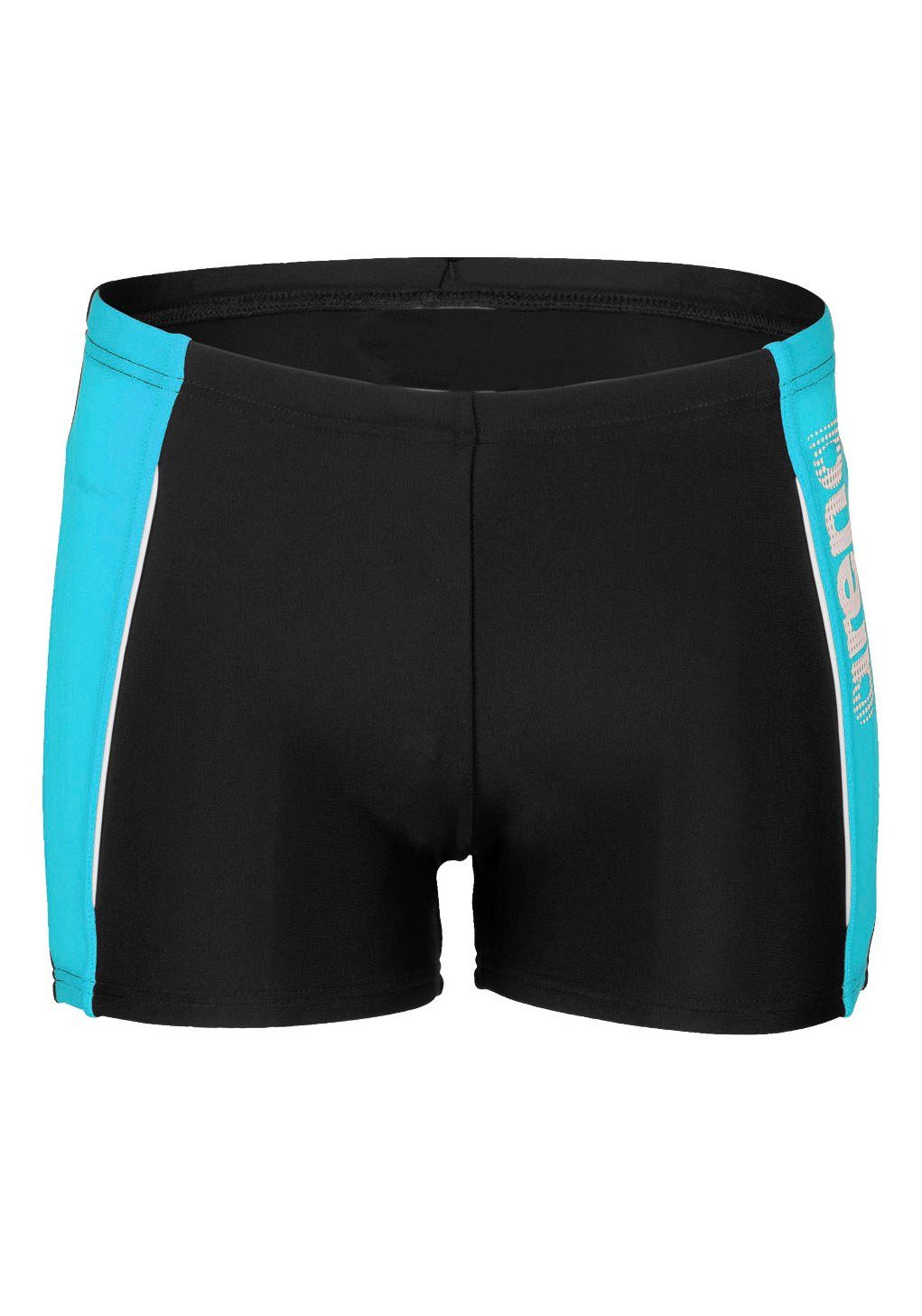 Arena Boxer-Badehose B THRICE JR schwarz-blau R SHORT mit Markenschriftzug