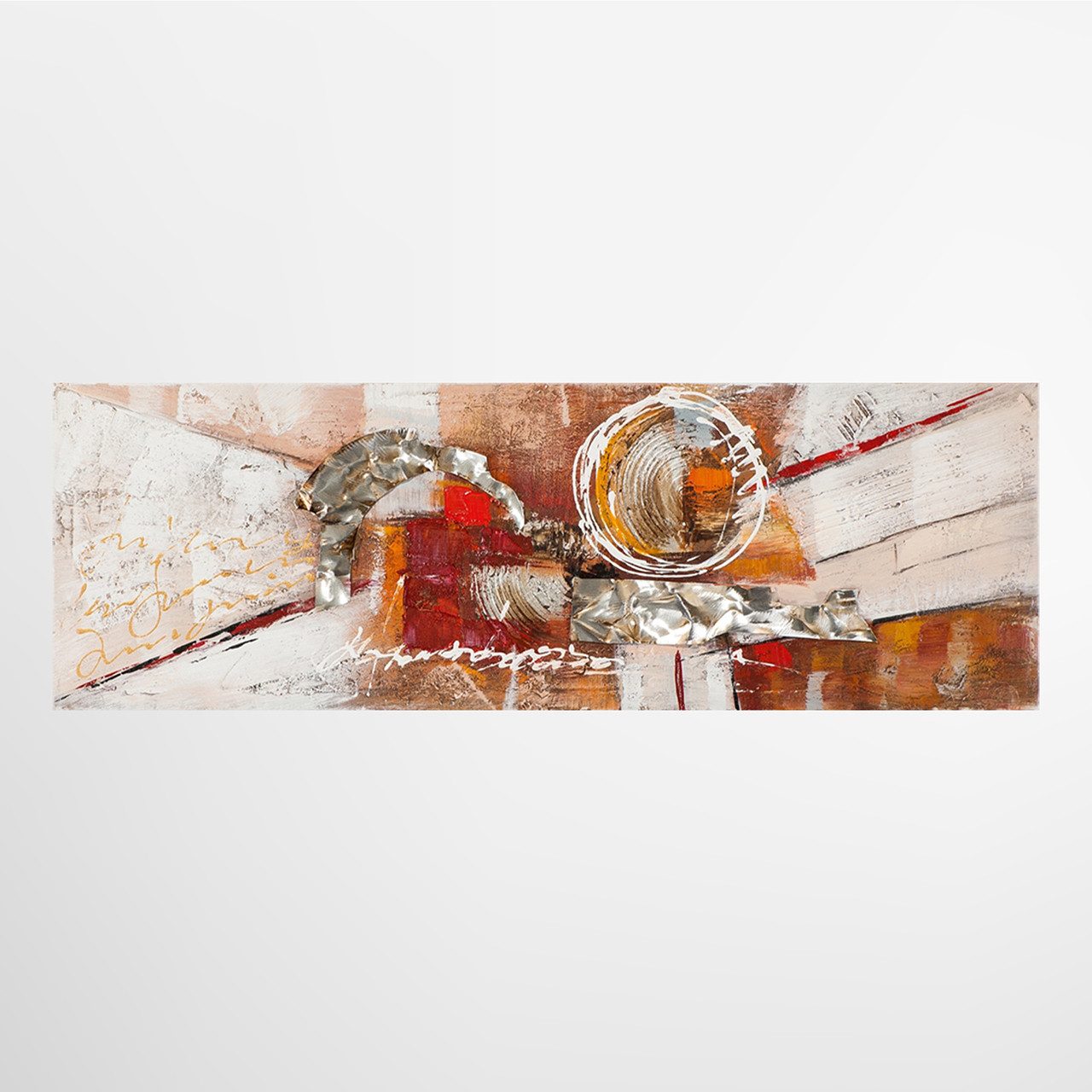 ArtUniverse Gemälde Leinwandbild Abstrakte Geometrie 50 x 150 cm, Abstrakt