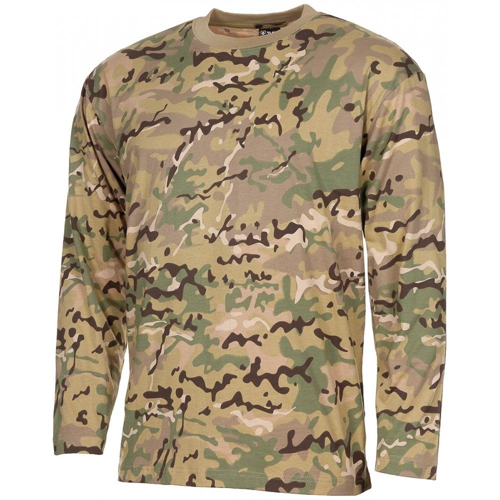 MFH Langarmshirt US Shirt, langarm, operation-camo, 170 g/m² - XXL (1-tlg) günstig online kaufen