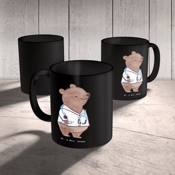 Mr. & Mrs. Panda Tasse Arzt Herz - Schwarz - Geschenk, Doktor, Tasse, Hausarzt, Geschenk Tas, Keramik, Langlebige Designs