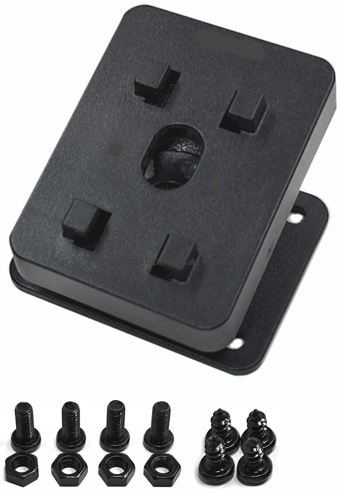 SECUMAX Handy-Halterung Sockelhalter Sockel 4 Krallen Halter dreh-/neigbar mit Schrauben