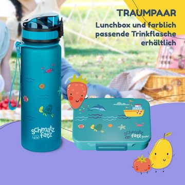 schmatzfatz Frischhaltedose Lite Lunchbox 6 Fächer 20,8 x 4,5 x 15 cm, Tritan, Silikon, (Packung)