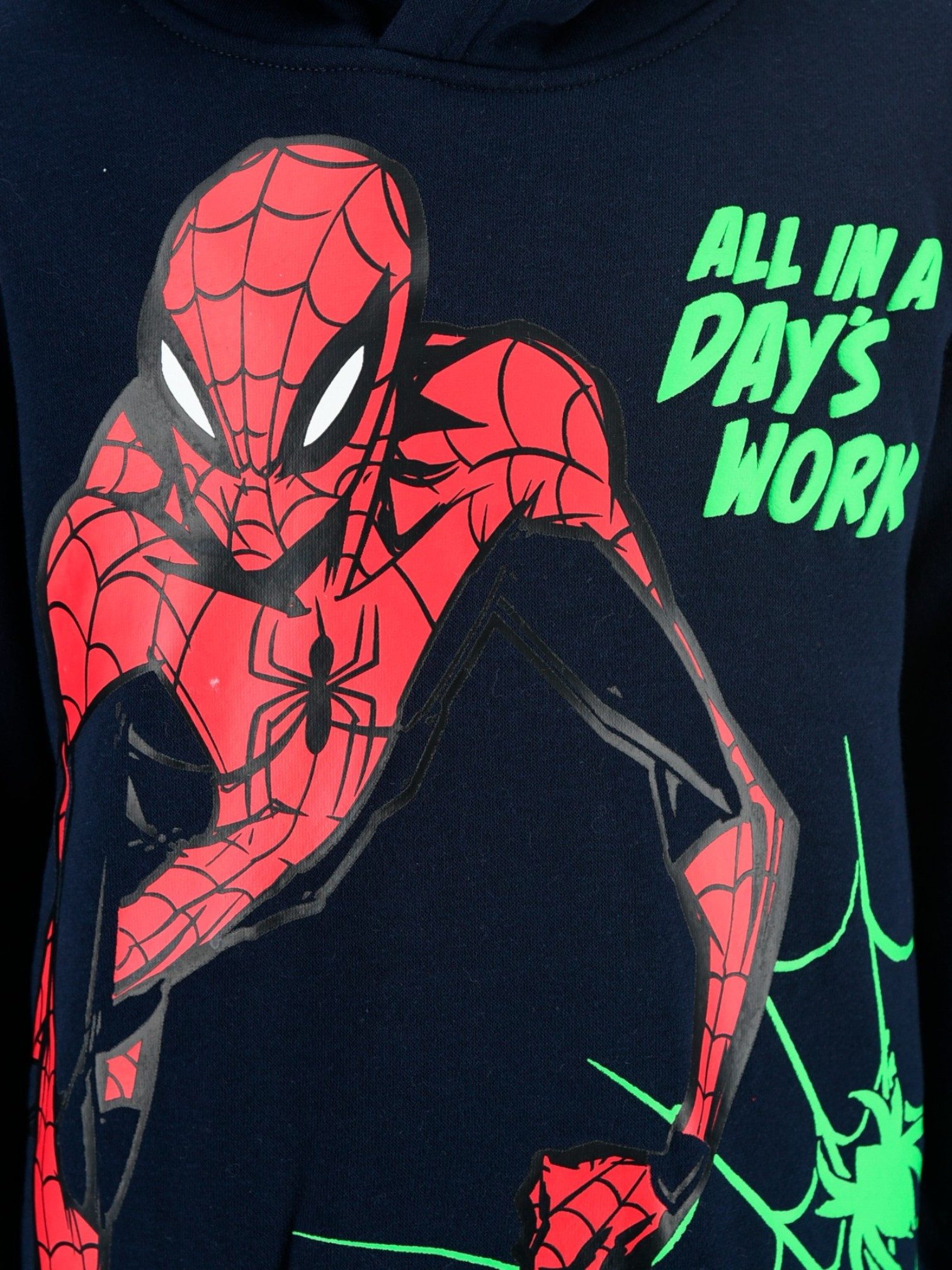 Spiderman Hoodie Marvel Jungen Kapuzenpullover Größe 98 -128 cm – Bild 3 von 5