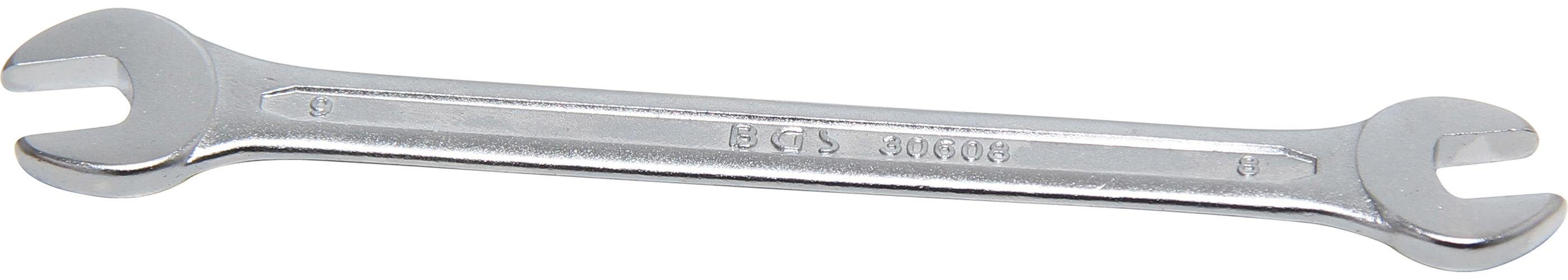 BGS technic Maulschlüssel Doppel-Maulschlüssel, SW 8 x 9 mm