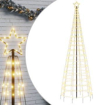 vidaXL Dekolicht LED-Weihnachtsbaum mit Erdspießen 570 LEDs Warmweiß 300 cm Außenbereic