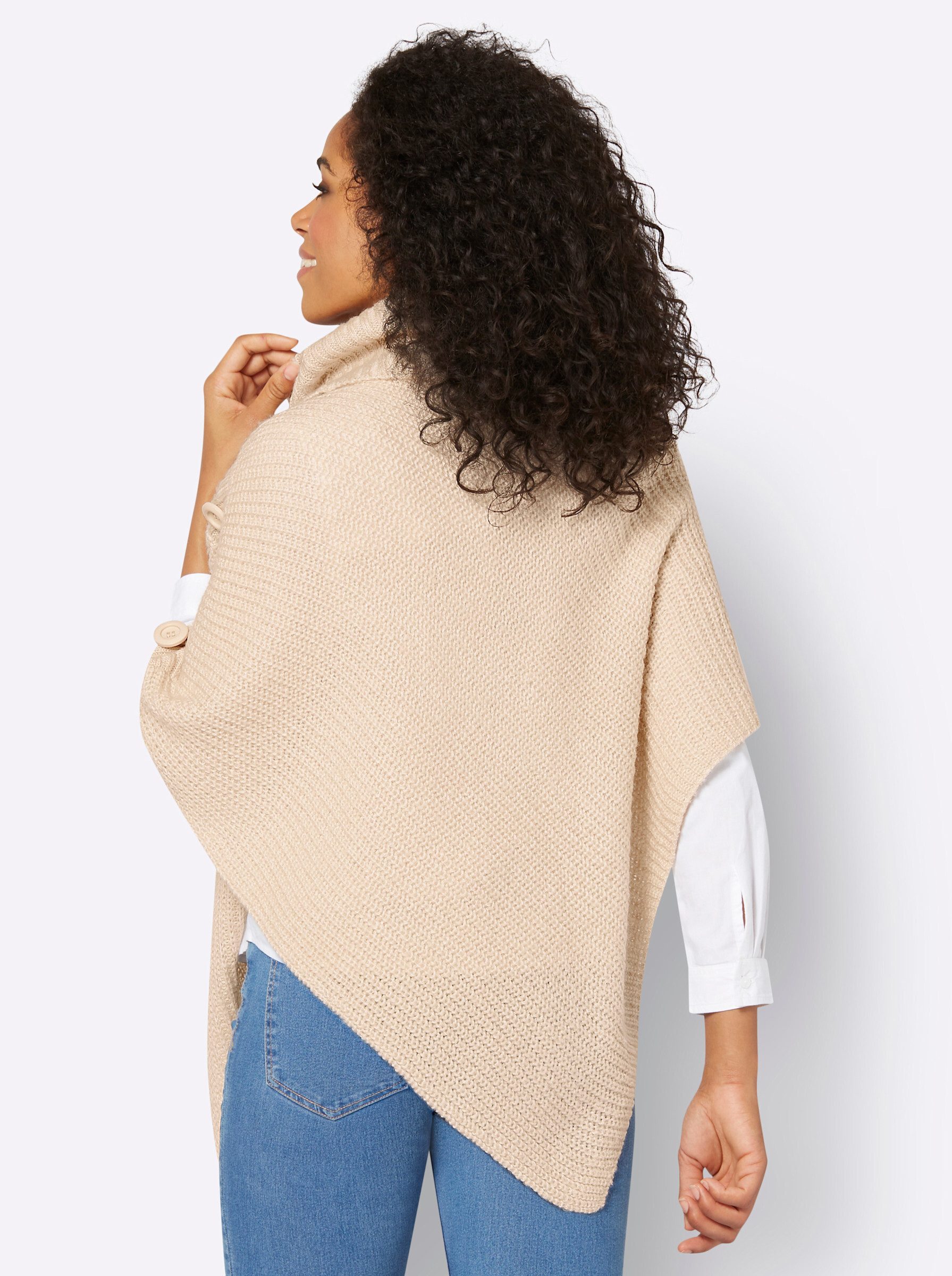 Witt Strickponcho Poncho Länge ca. 76 günstig online kaufen