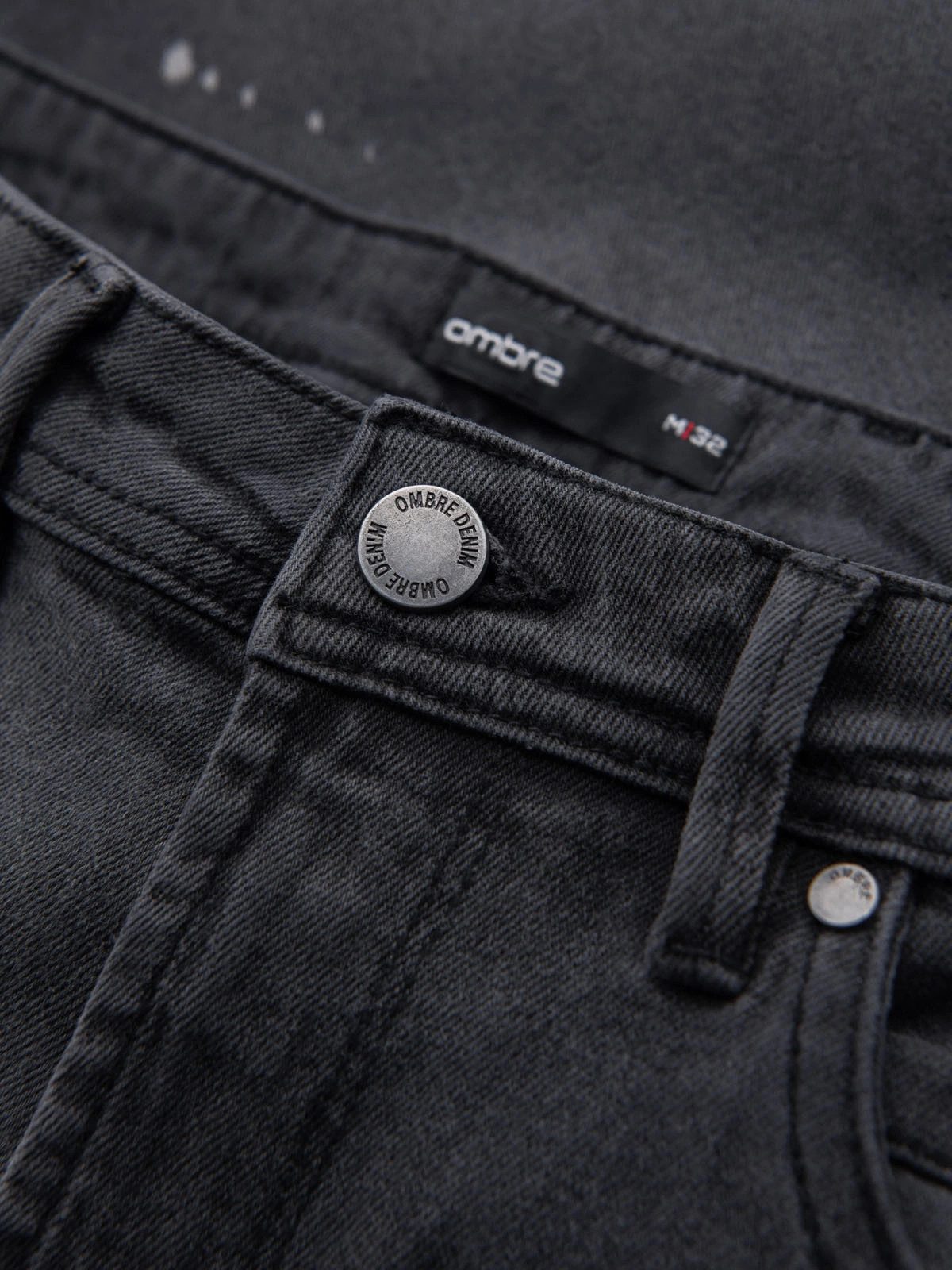 OMBRE Jeansshorts Denim-Shorts für Herren mit hochgekrempeltem Bein