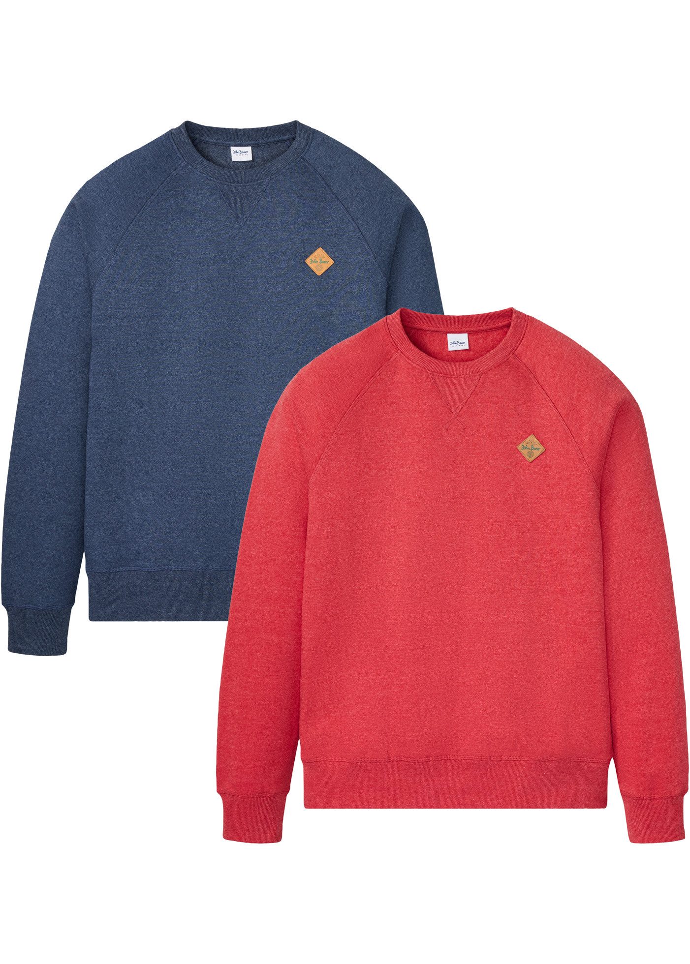 bonprix Sweatshirt (Packung, 2-tlg., 2) (2er Pack), mit Rundhals günstig online kaufen