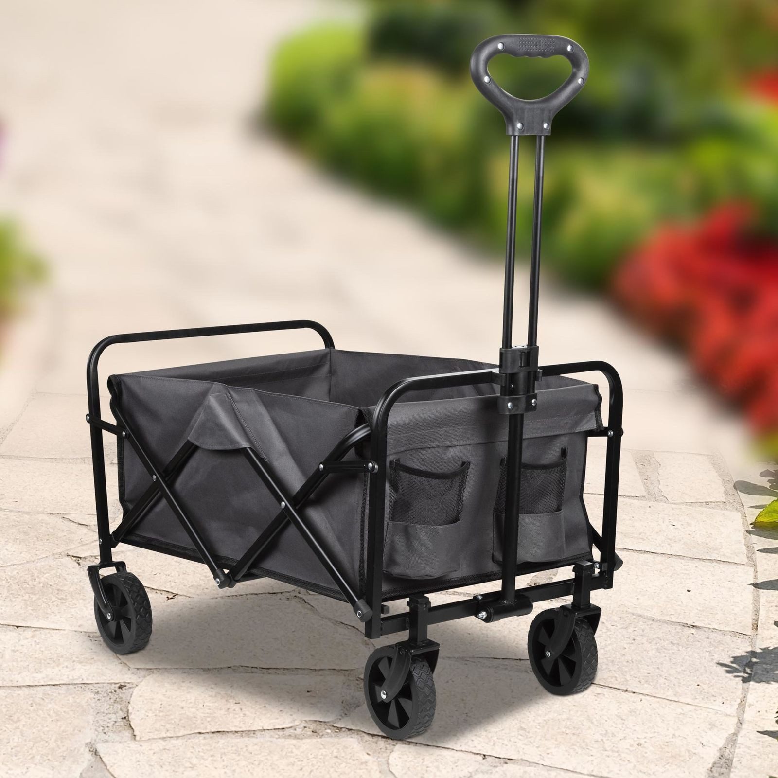 Gravidus Тележки Faltbarer Тележки mit Teleskopgriff, 80 kg Traglast, grau