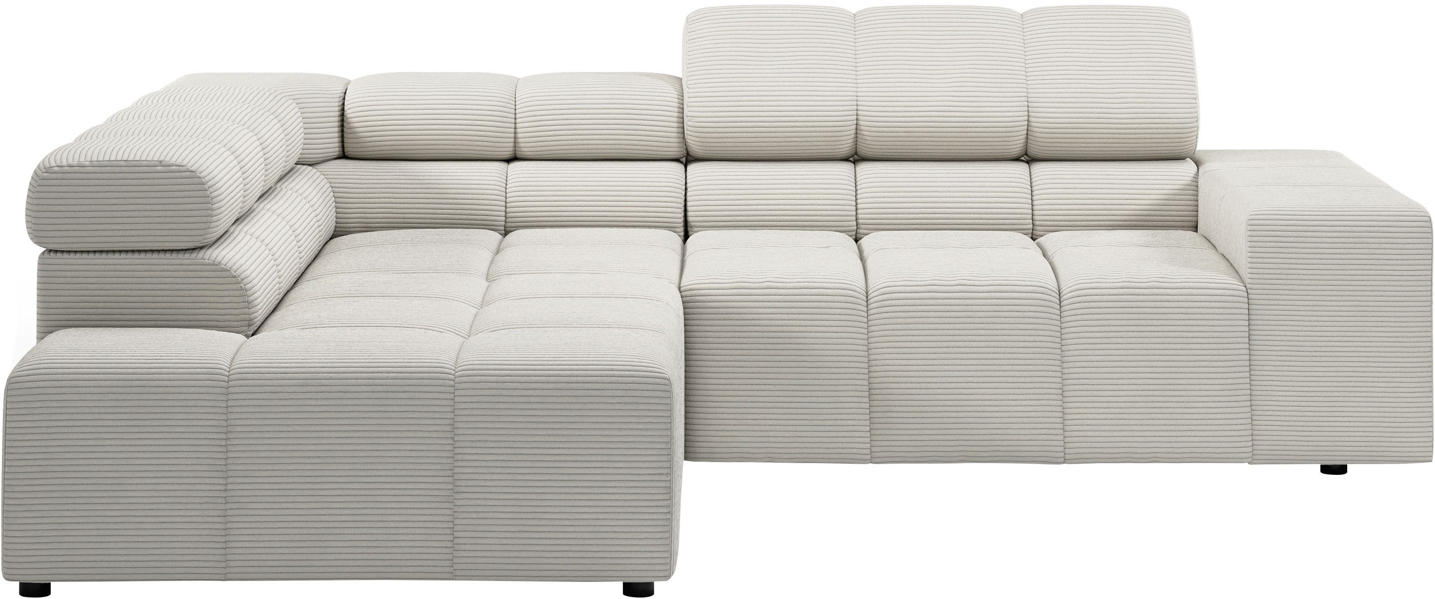 INOSIGN Ecksofa Ancona, incl. Kopfteilverstellung + günstig online kaufen