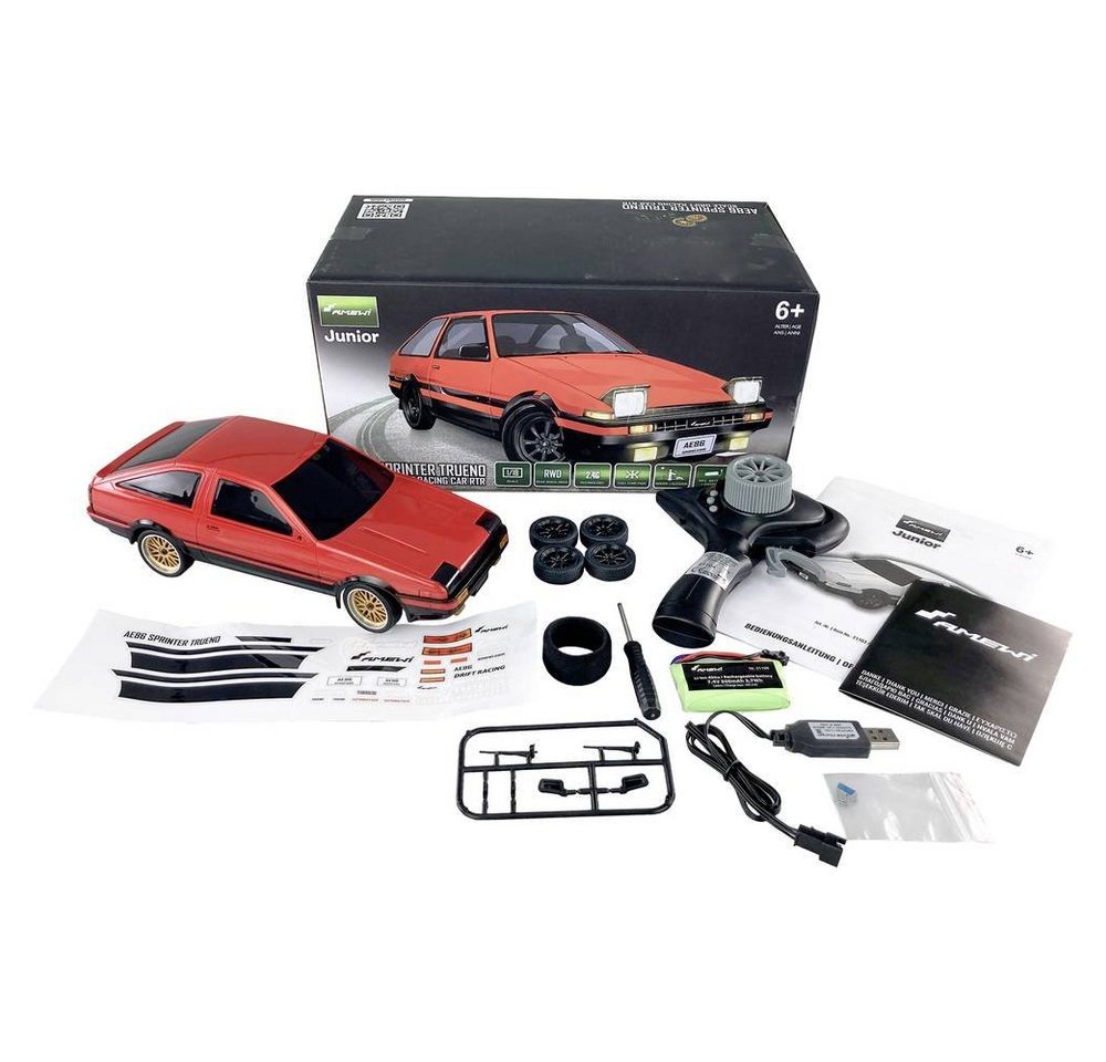 Thumbnail - Amewi RC-Auto Racing Car 1:18 RTRinkl. Satz Straßenräder, inkl. Akku und Ladekabel