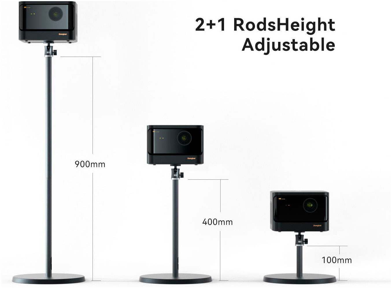 Dangbei Beamer-Standfuß Bodenhalterung für Projektoren 10-90 cm verstellbar
