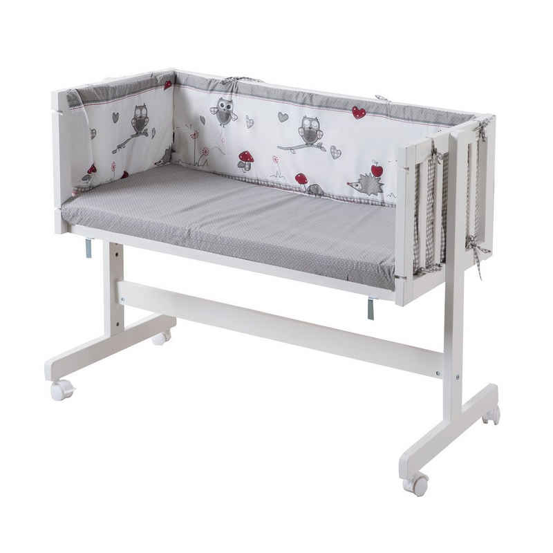 roba® Beistellbett Anstell- & Stubenbett, inkl. Matratze, Nestchen und Schlafsack 70cm