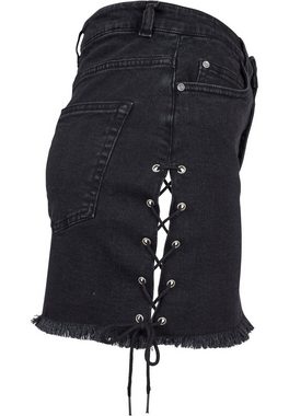 URBAN CLASSICS Jerseyrock Urban Classics Damen Ladies Denim Lace Up Skirt (1-tlg)