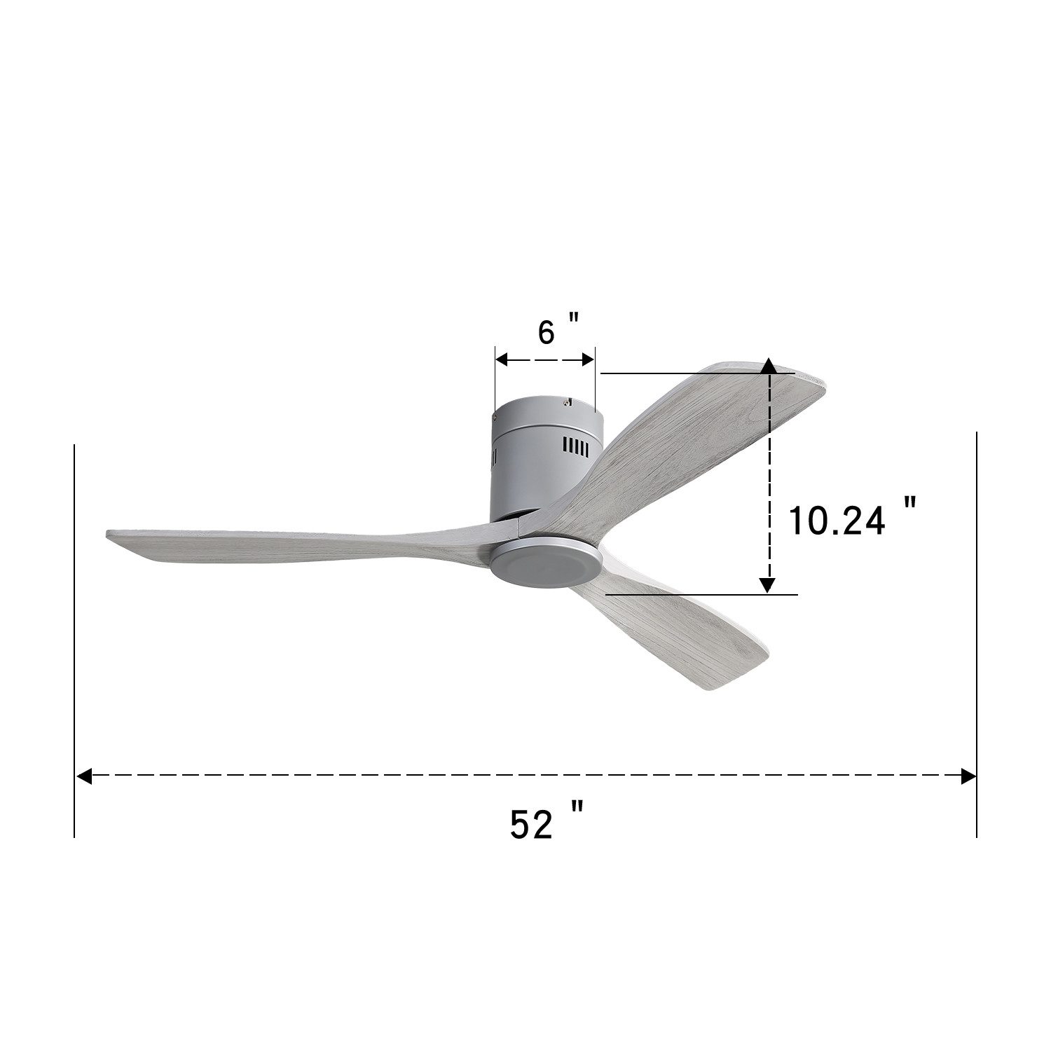 ZREE Deckenventilator 52 Zoll Deckenventilator mit günstig online kaufen