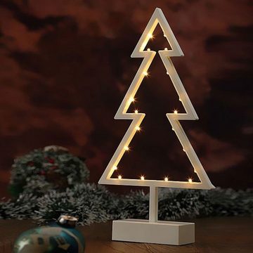 etc-shop LED Dekolicht, LED Weihnachts Tannen Baum Deko Lampe X-MAS Beleuchtung Fensterbank