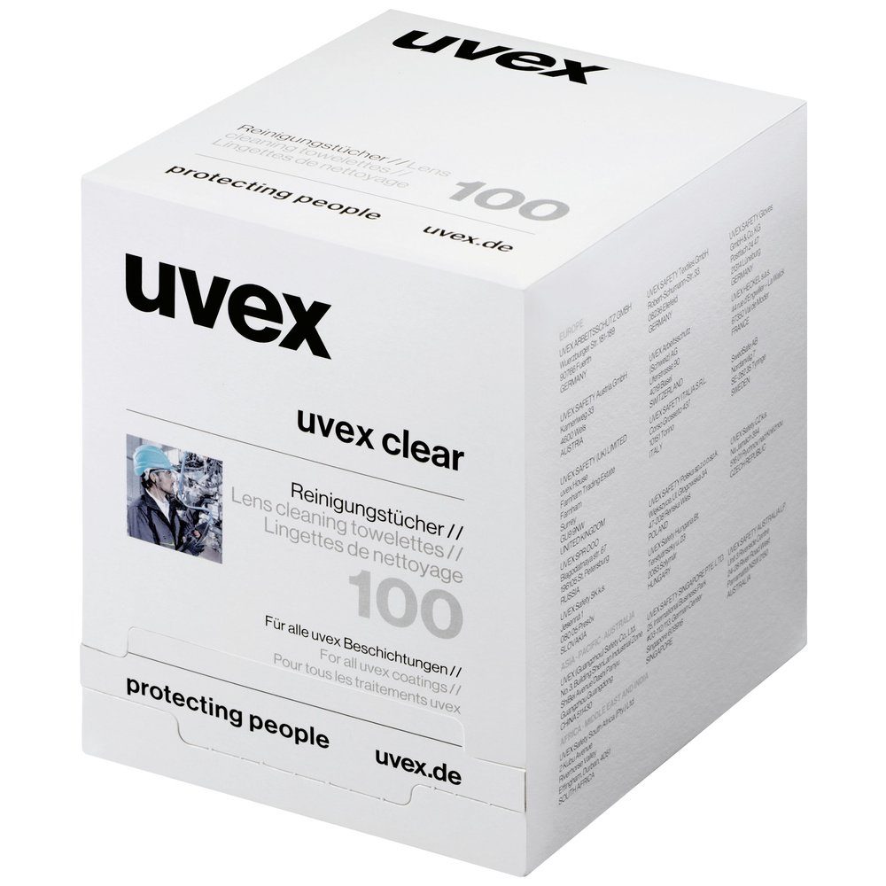 Uvex Arbeitsschutzbrille uvex 9963005 Brillenreinigungstücher 100 St.