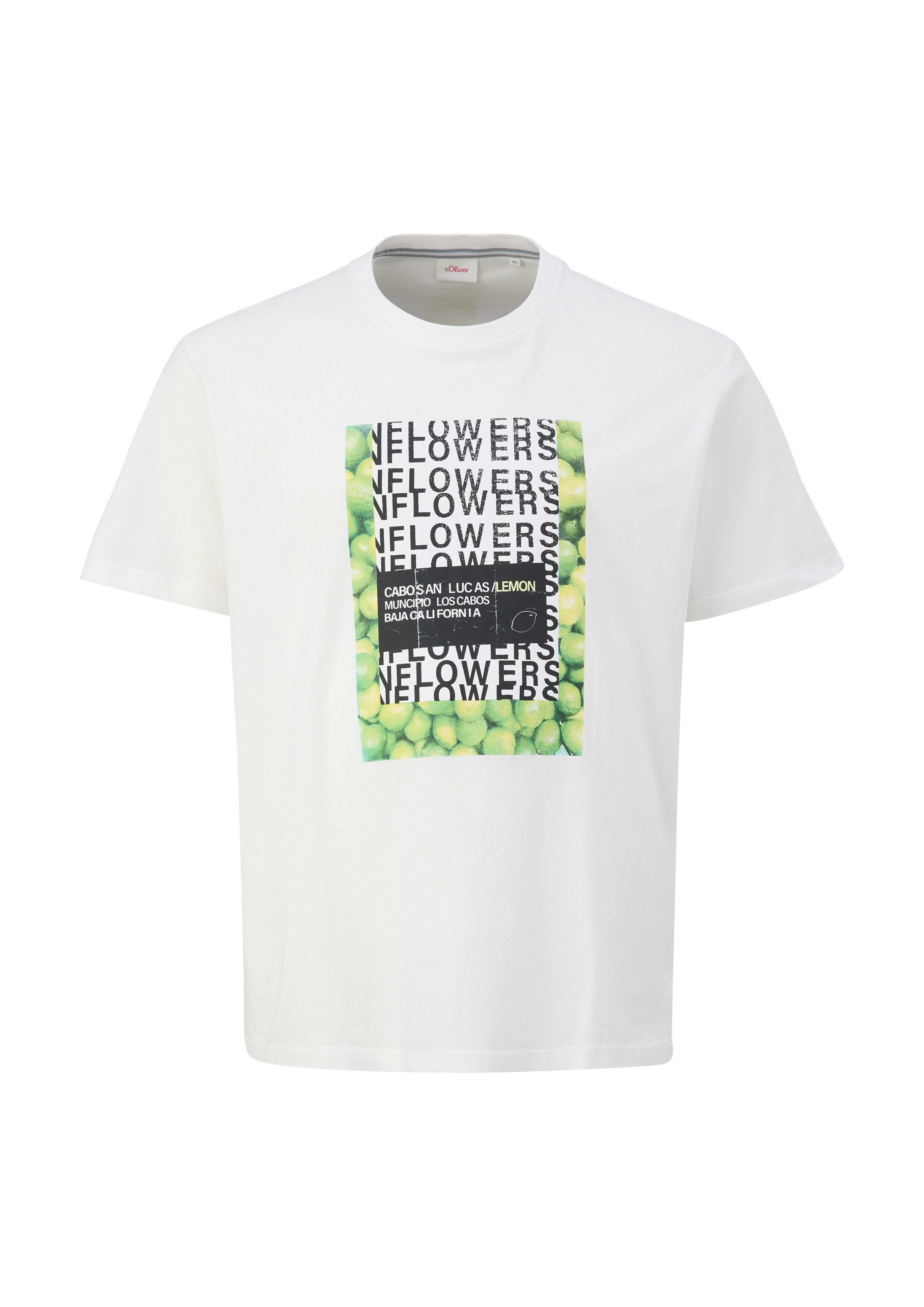 s.Oliver Kurzarmshirt T-Shirt Jerseyshirt mit Artwork