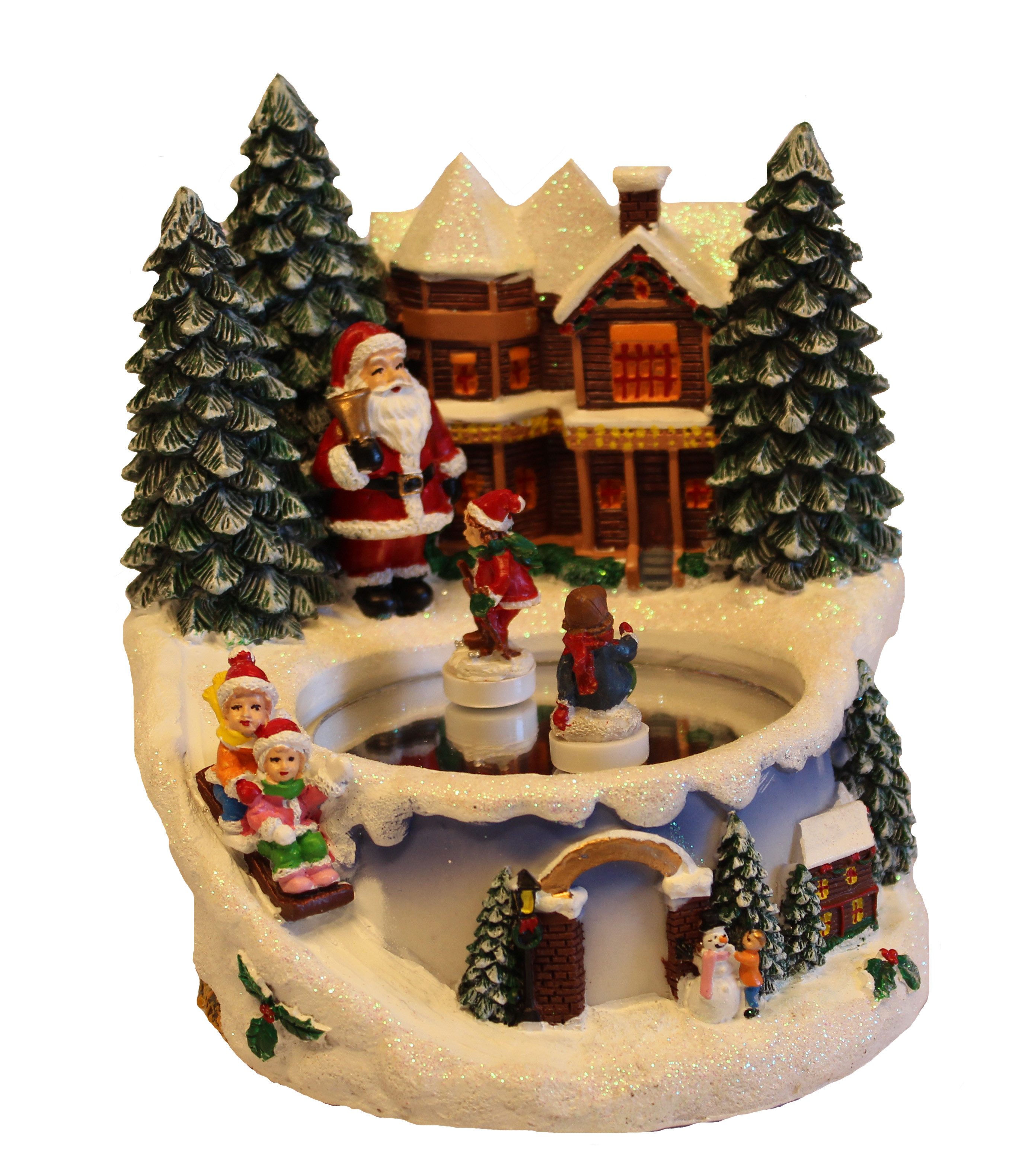 Wurm Spieluhr Spieluhr: Weihnachtszene mit gleitenden Figuren und Musik, Zum Aufziehen