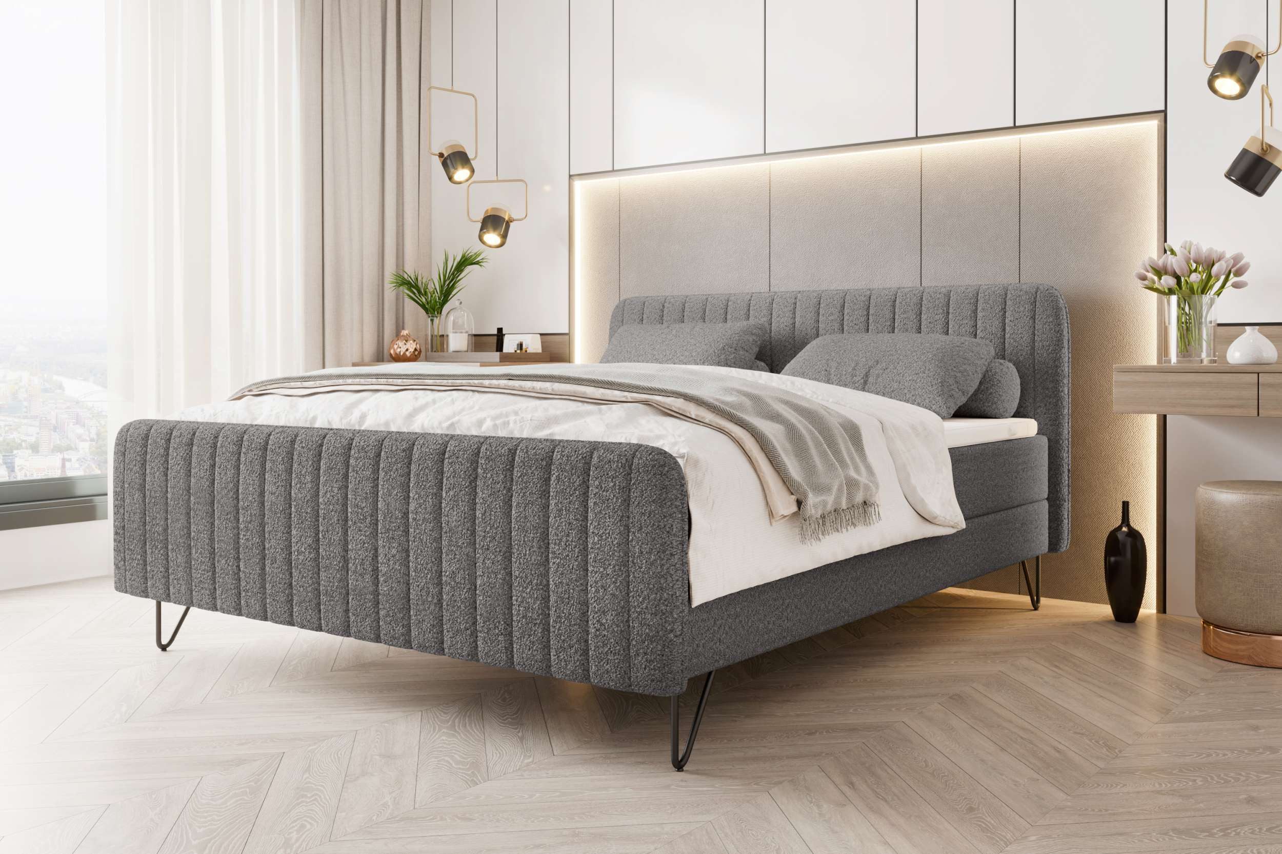 99rooms Boxspringbett Lucio (Schlafzimmerbett, Bett), 140/160/180x200 günstig online kaufen