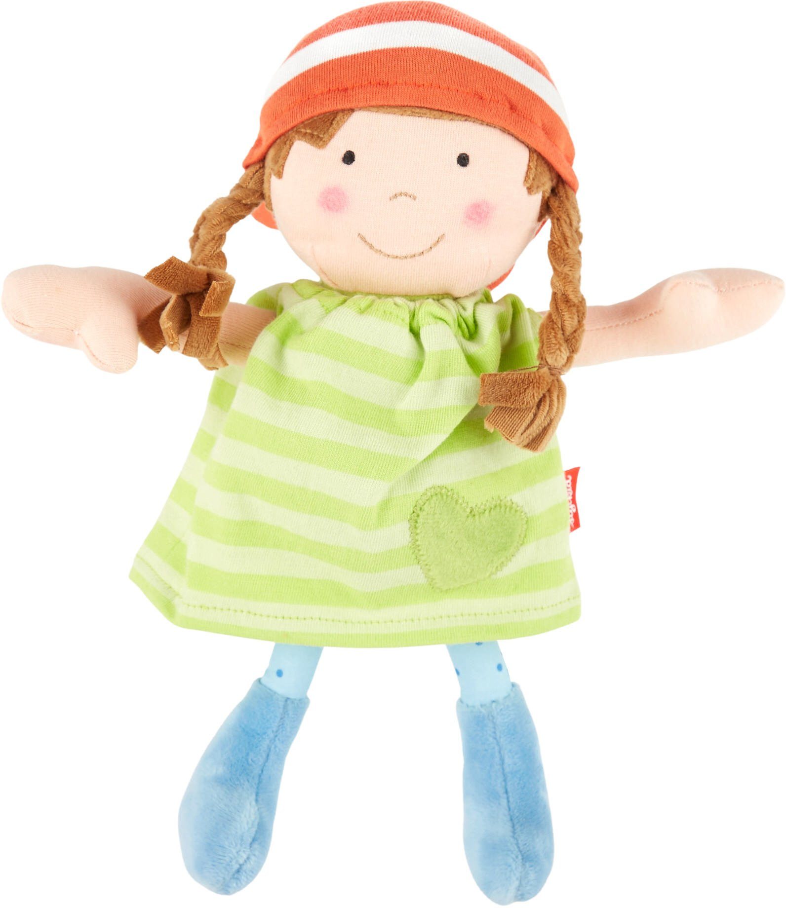 Sigikid Stoffpuppe Brenda Bilipup, grün, mit braunen Haaren günstig online kaufen