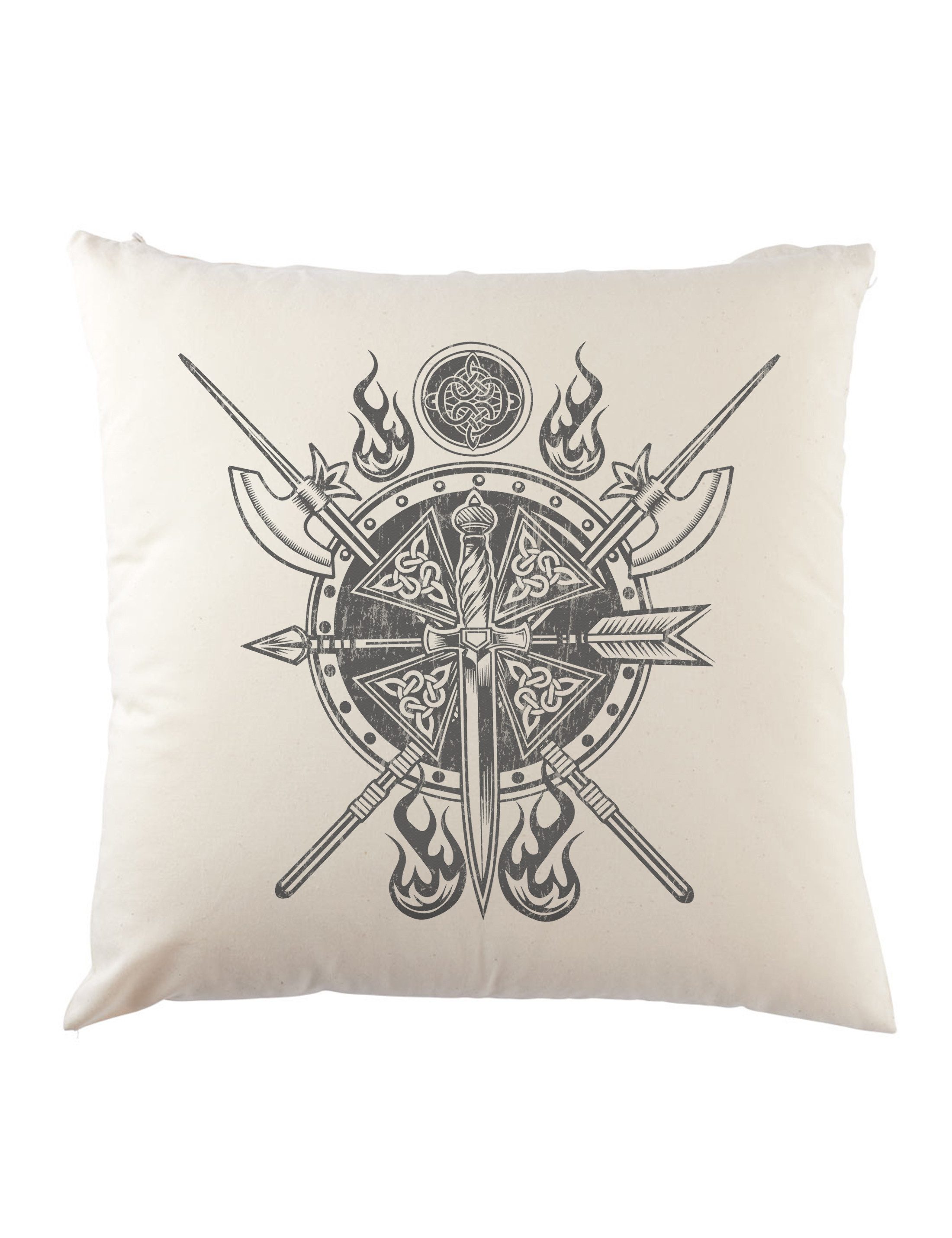 Urban Backwoods Dekokissen Viking Gear Ornament Dekokissen Vikings Celtic Irminsul Thor, Weltenbaum Odin Tyr Loki