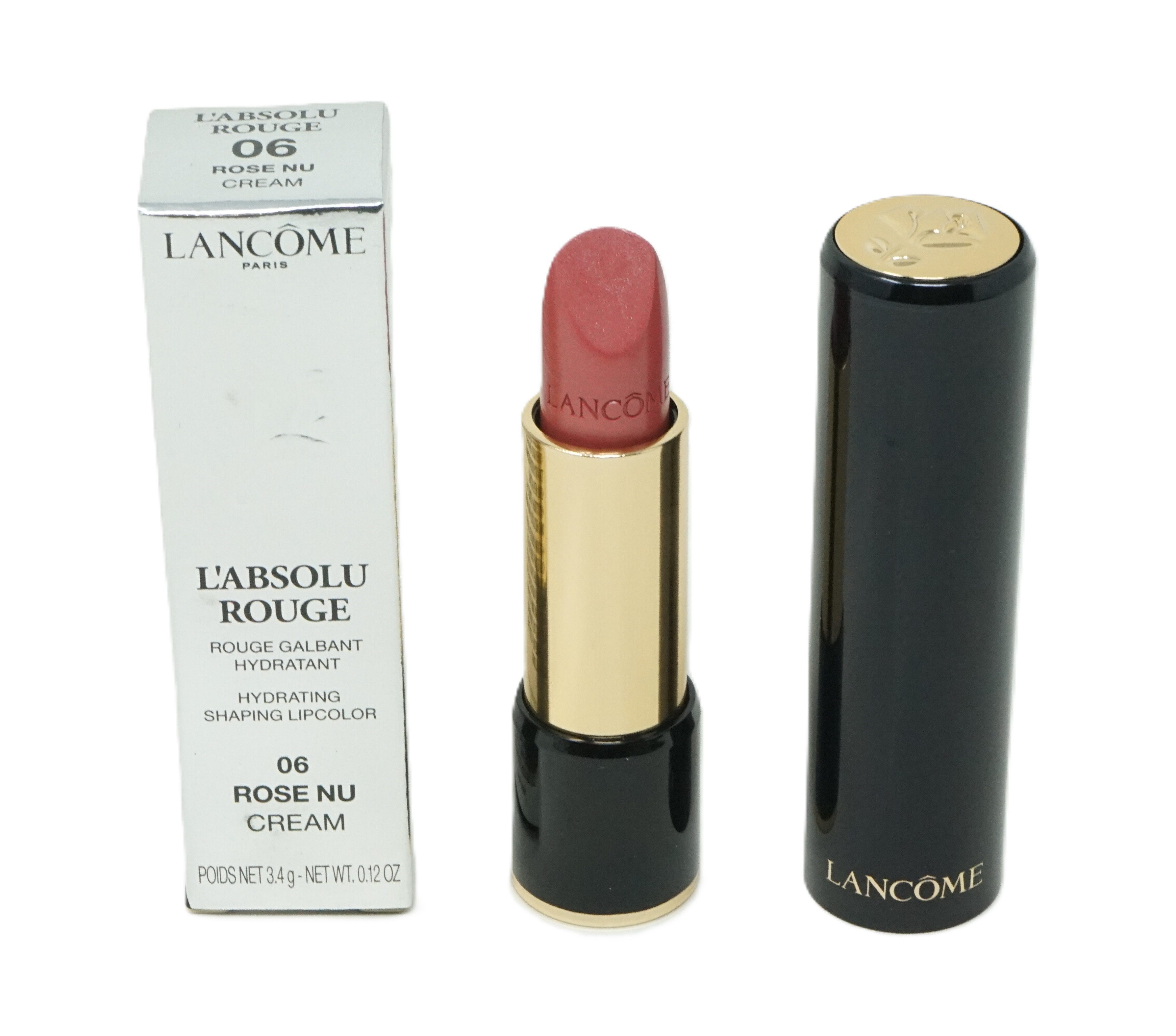 LANCOME Lippenstift Lancome L'Absolu Rouge Lippenstift 06 Rose Nu Cream 3,4g