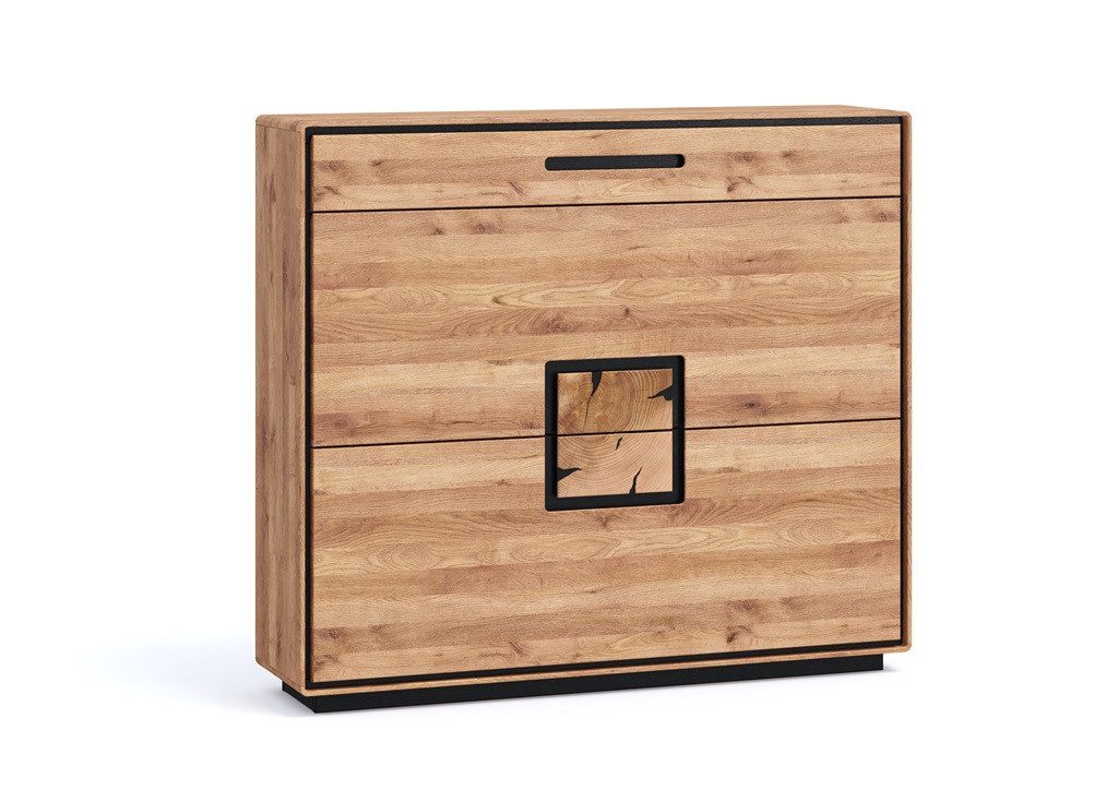 Main Möbel Schuhschrank 120x104x38cm "Zarah" Wildeiche geölt