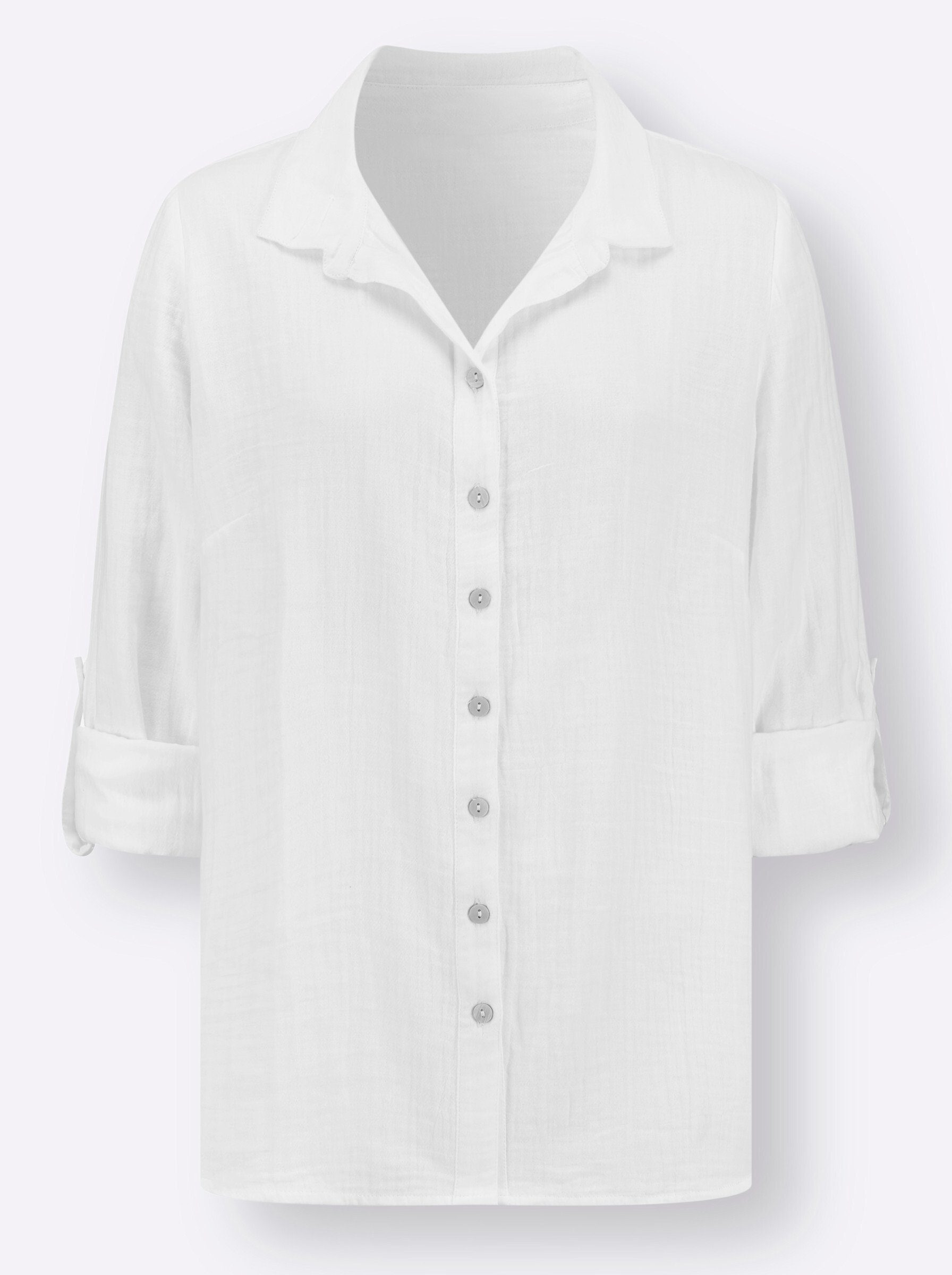 Klassische Bluse Bluse Langarm