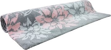 Hochflor-Teppich Susan, Home affaire, rechteckig, Höhe: 27 mm, angenehme Haptik, florales Muster, Blumen, Wohnzimmer, Schlafzimmer